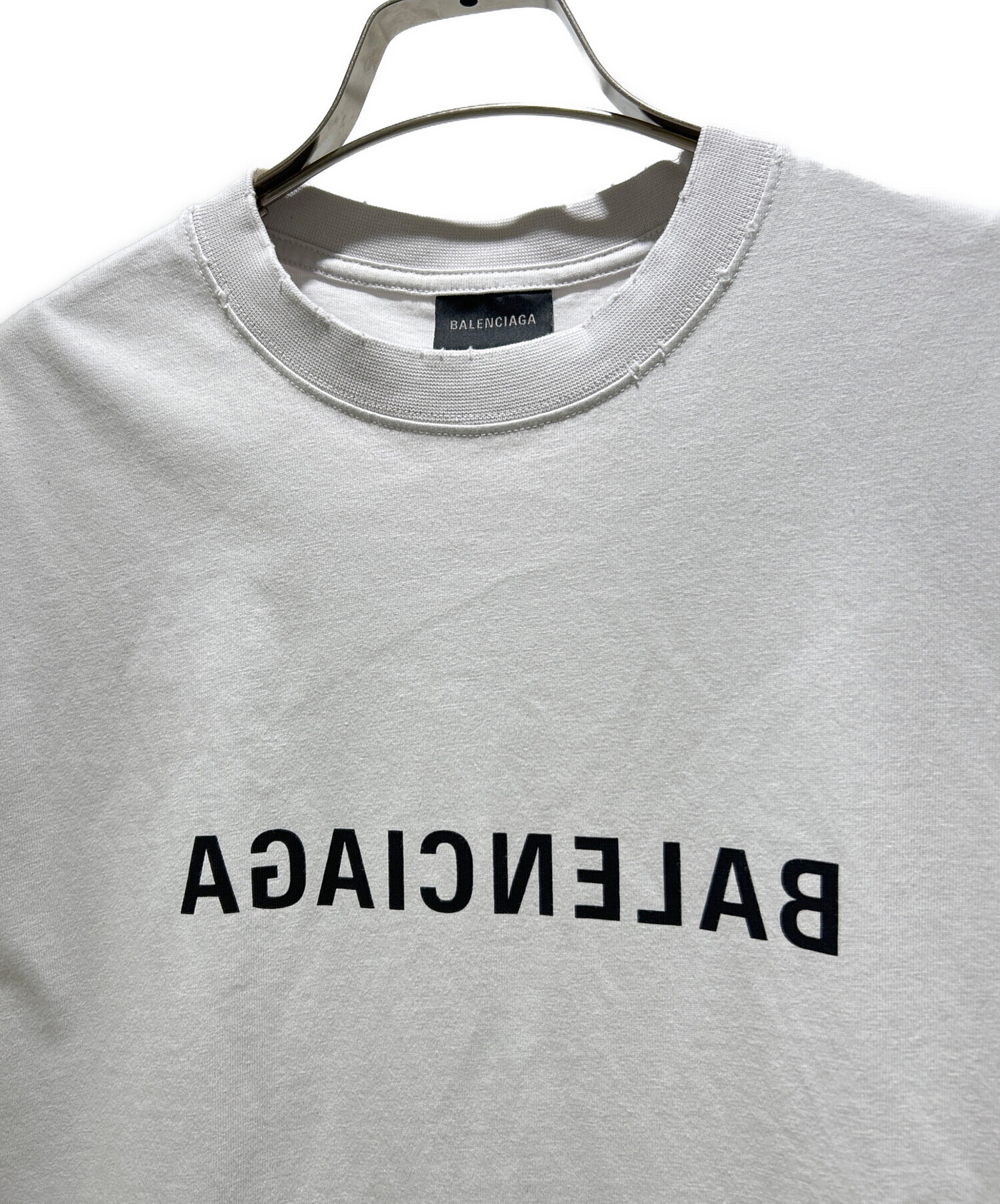 中古・古着通販】BALENCIAGA (バレンシアガ) ダメージ加工リバースロゴ