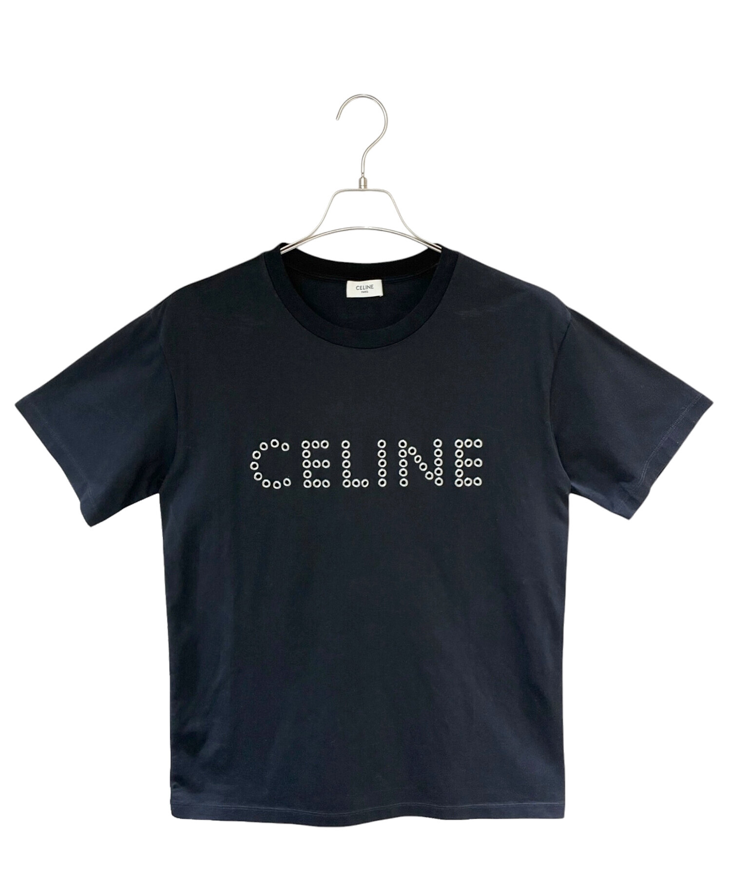 5時間限定価格　定価9万円✨新品✨100%正規品✨ CELINE ロゴ Tシャツ 中古・古着通販】CELINE (セリーヌ) ロゴTシャツ 2X41C671Q ブラック