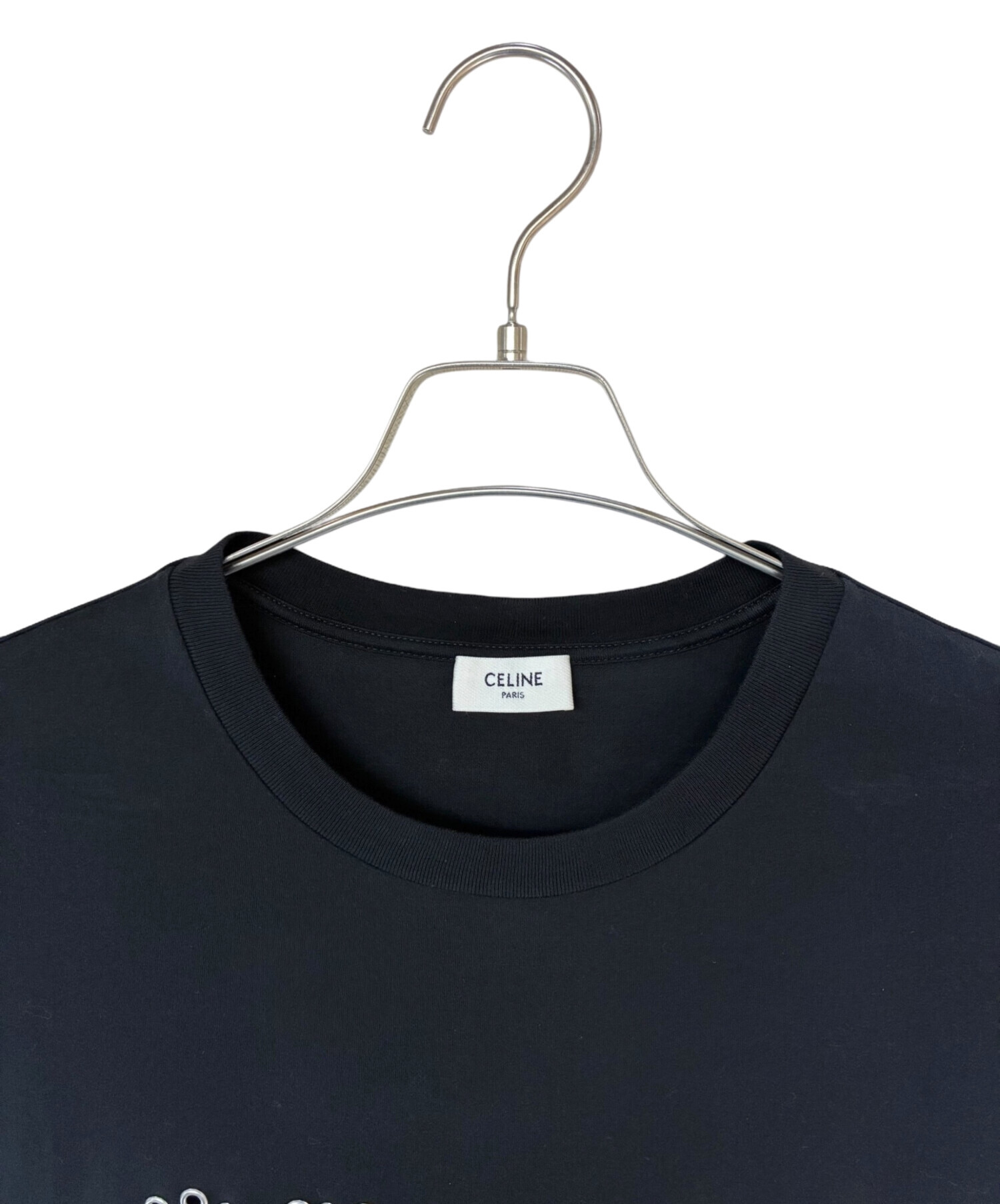 セリーヌ CELINE フィービー時代 ブラック ロゴ Tシャツ XS CELINE - セリーヌ CELINE フィービー時代 ブラック ロゴ Tシャツ XSの