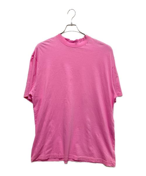 BALENCIAGA SPORTS ノースリーブ ポロシャツ ピンク M y86 中古・古着通販】BALENCIAGA (バレンシアガ) ダメージ加工ネックロゴT