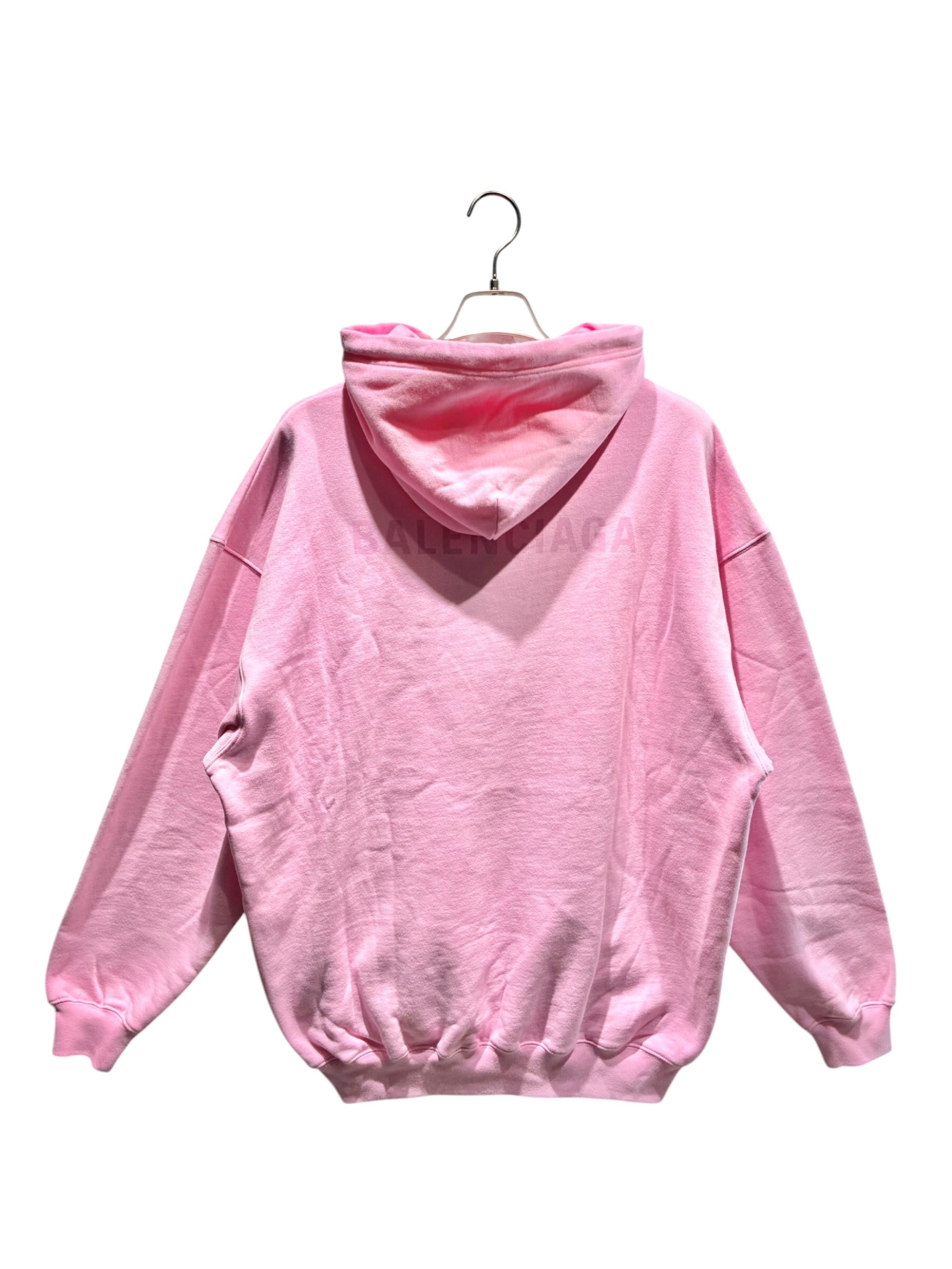 バレンシアガ　レア ニューヨーク風景プリント パーカー ピンク 中古・古着通販】BALENCIAGA (バレンシアガ) プルオーバーパーカー
