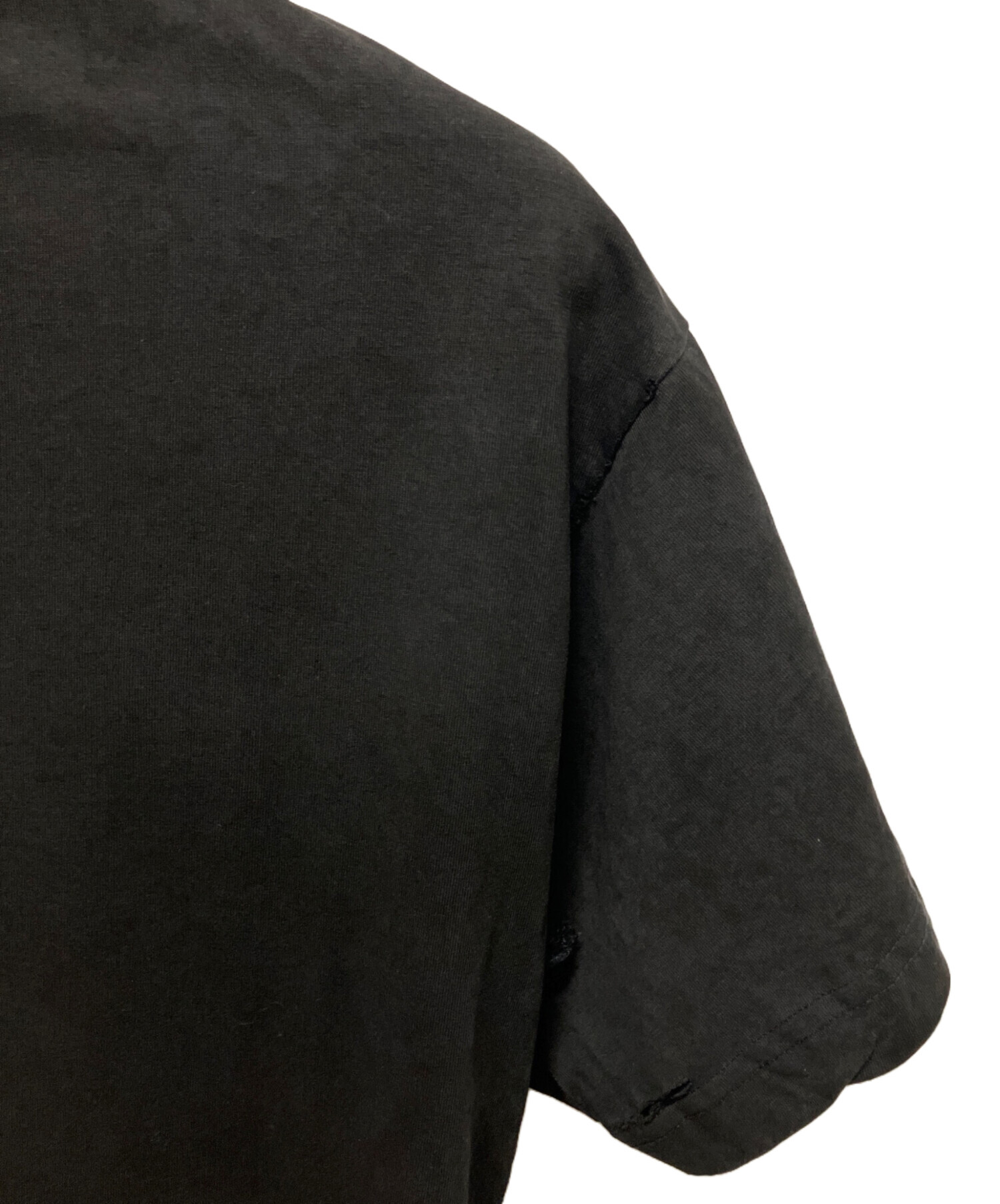 中古・古着通販】BALENCIAGA (バレンシアガ) ダメージ加工Tシャツ/ロゴ