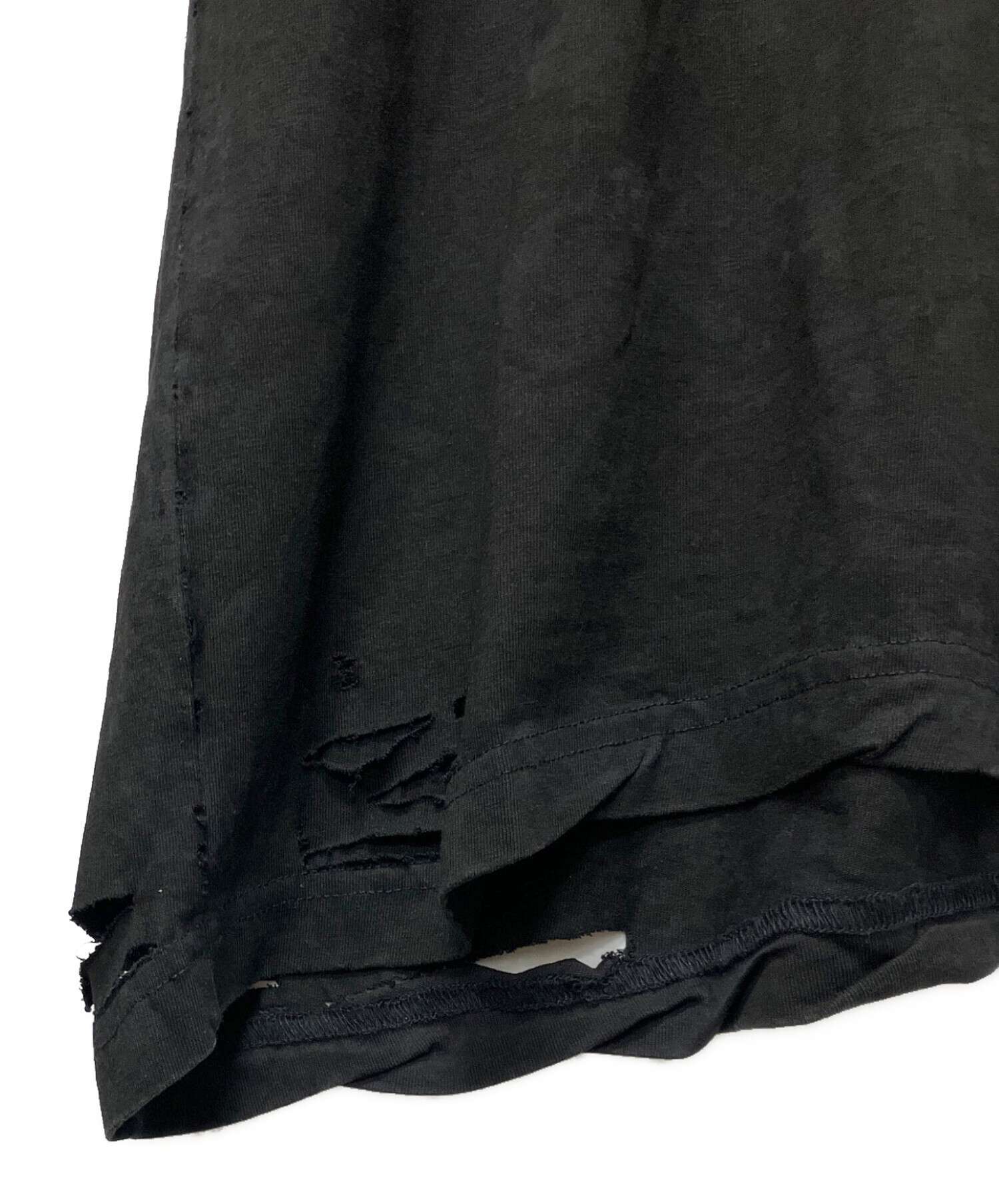 中古・古着通販】BALENCIAGA (バレンシアガ) ダメージ加工Tシャツ/ロゴ
