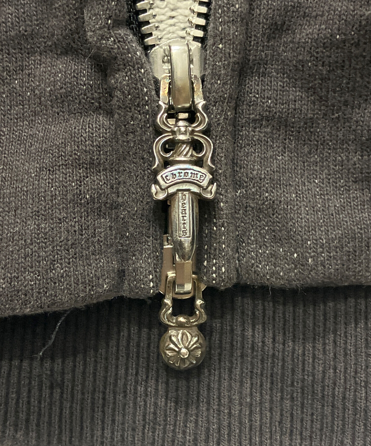 中古・古着通販】CHROME HEARTS (クロムハーツ) Y-KNOT ジップパーカー 