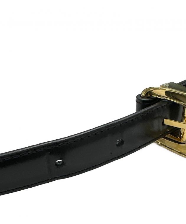 中古・古着通販】CELINE (セリーヌ) レザーベルト U-NE-1273 ブラック