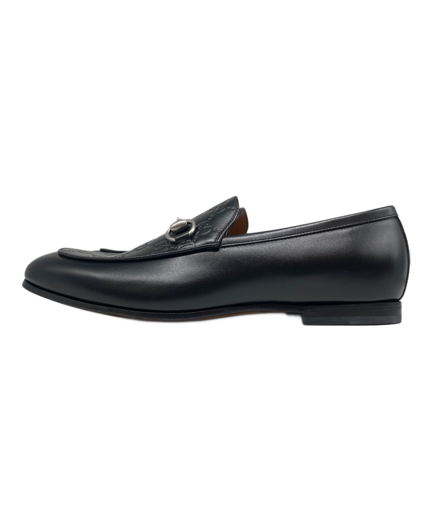 中古・古着通販】GUCCI (グッチ) GGビットローファー ブラック サイズ