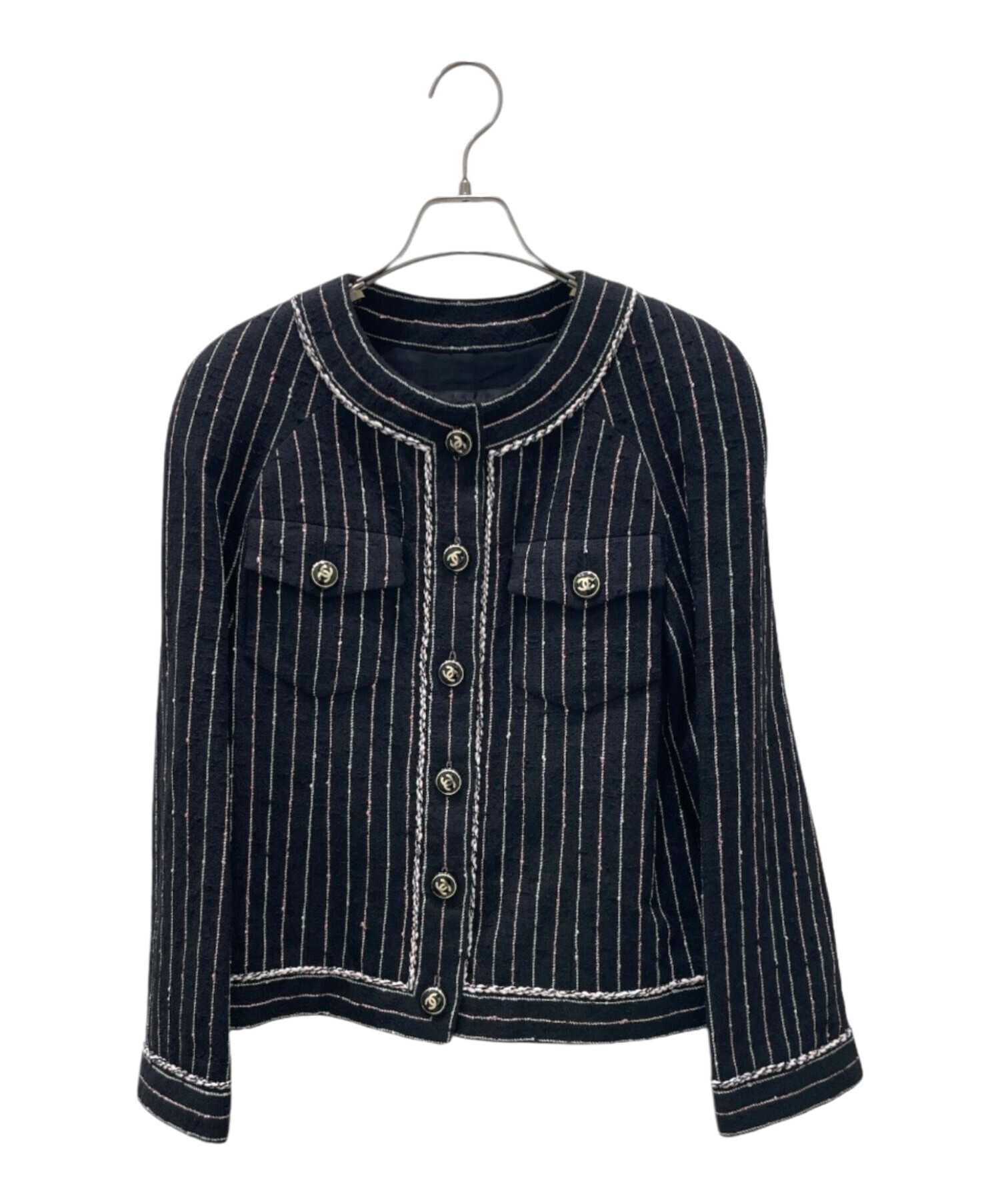 中古・古着通販】CHANEL (シャネル) ココボタンツイードジャケット