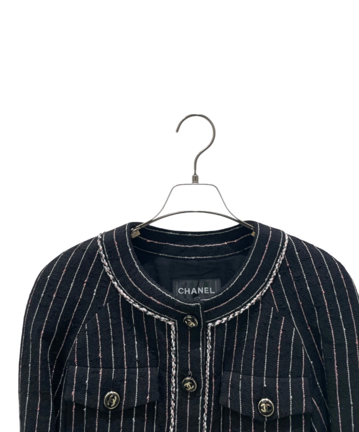 中古・古着通販】CHANEL (シャネル) ココボタンツイードジャケット