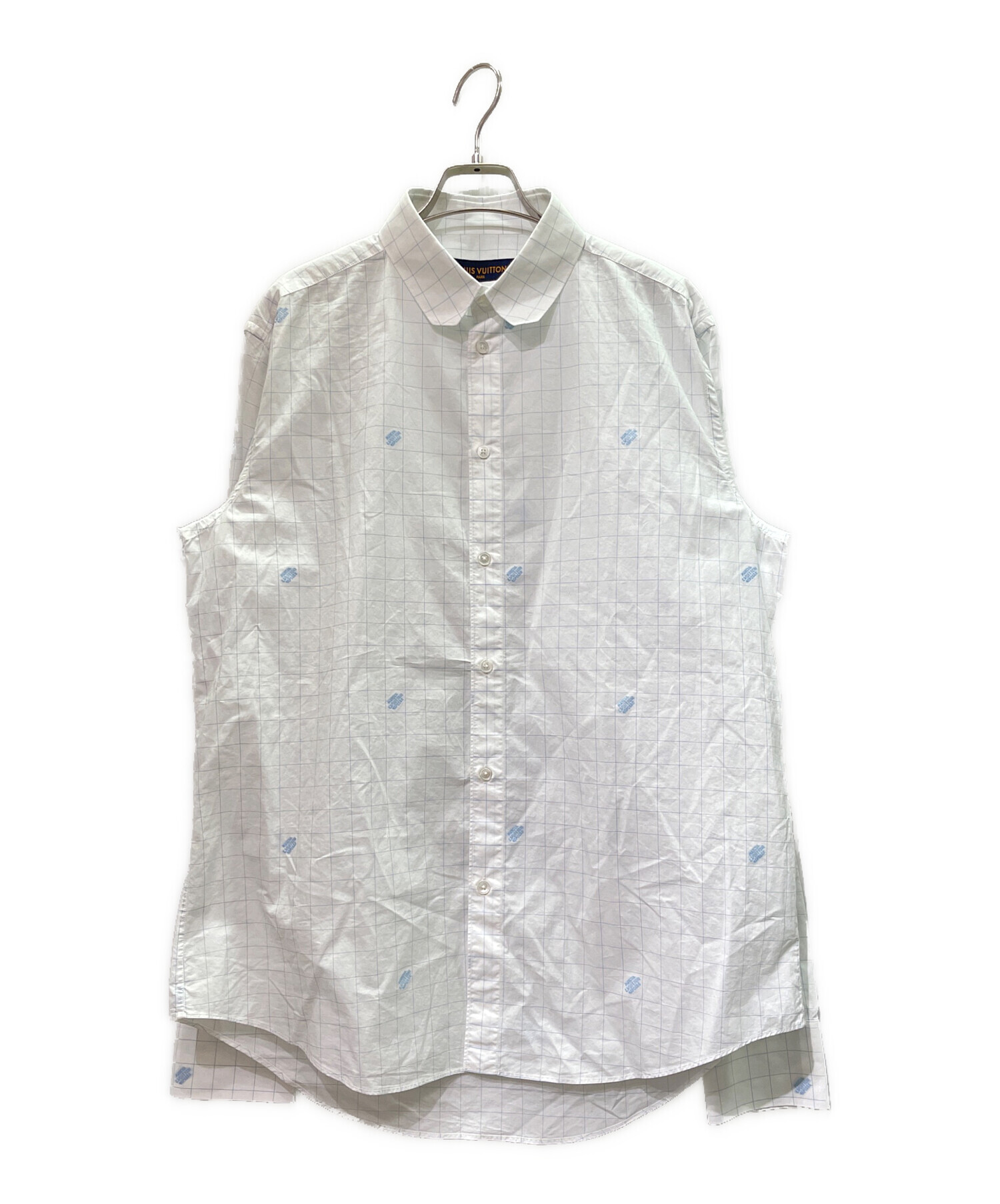 LOUIS VUITTON ホワイト チェック シャツ 中古・古着通販】LOUIS VUITTON (ルイ ヴィトン) ウィンドウペン