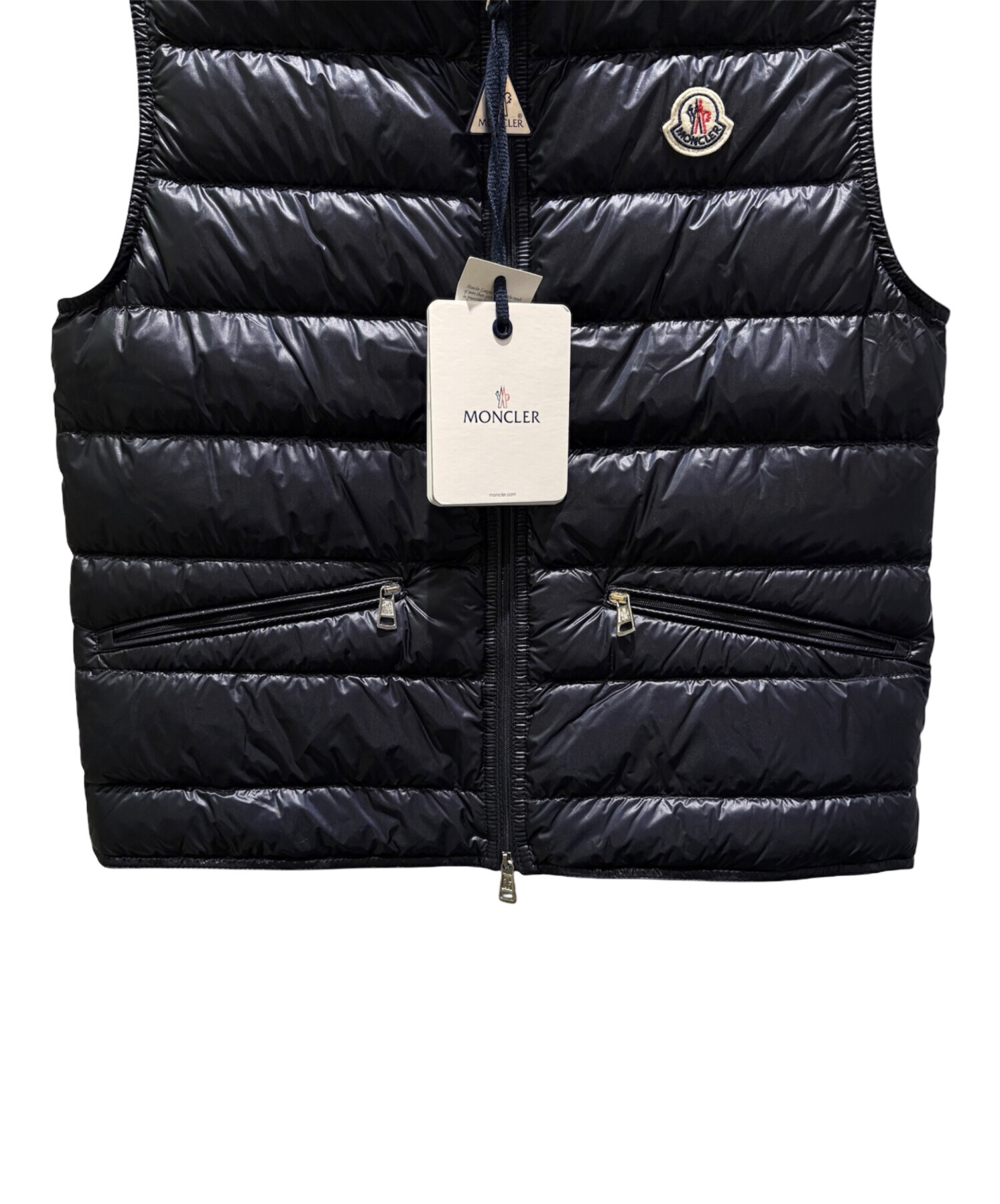 や*つ様 【当日または翌日発送】 モンクレール MONCLER GUI ダウンベ 中古・古着通販】MONCLER (モンクレール) GUI/ダウンベスト ネイビー
