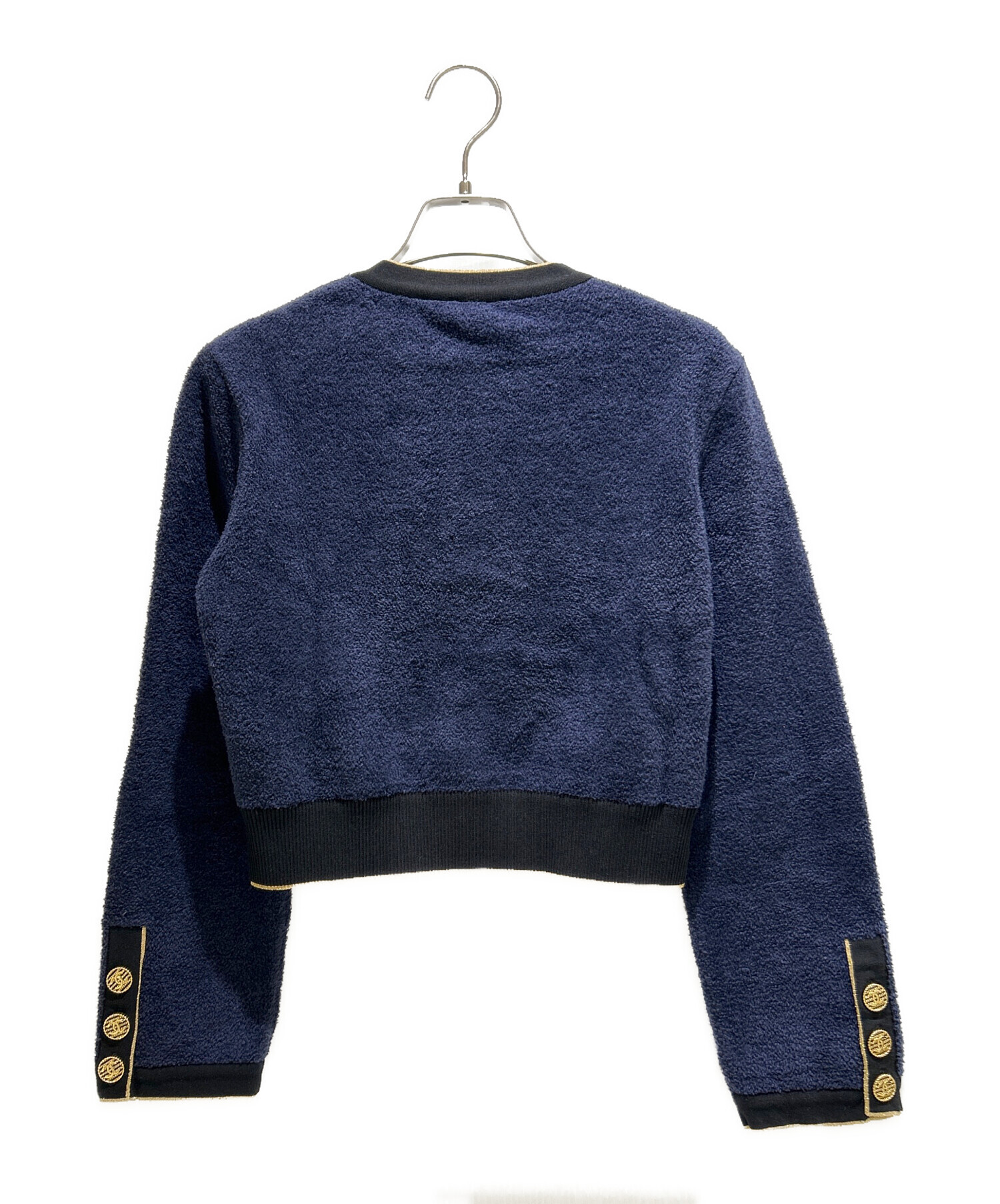 中古・古着通販】CHANEL (シャネル) Metal Coco Button Collarless