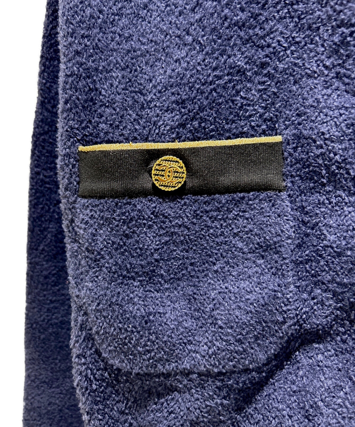 中古・古着通販】CHANEL (シャネル) Metal Coco Button Collarless