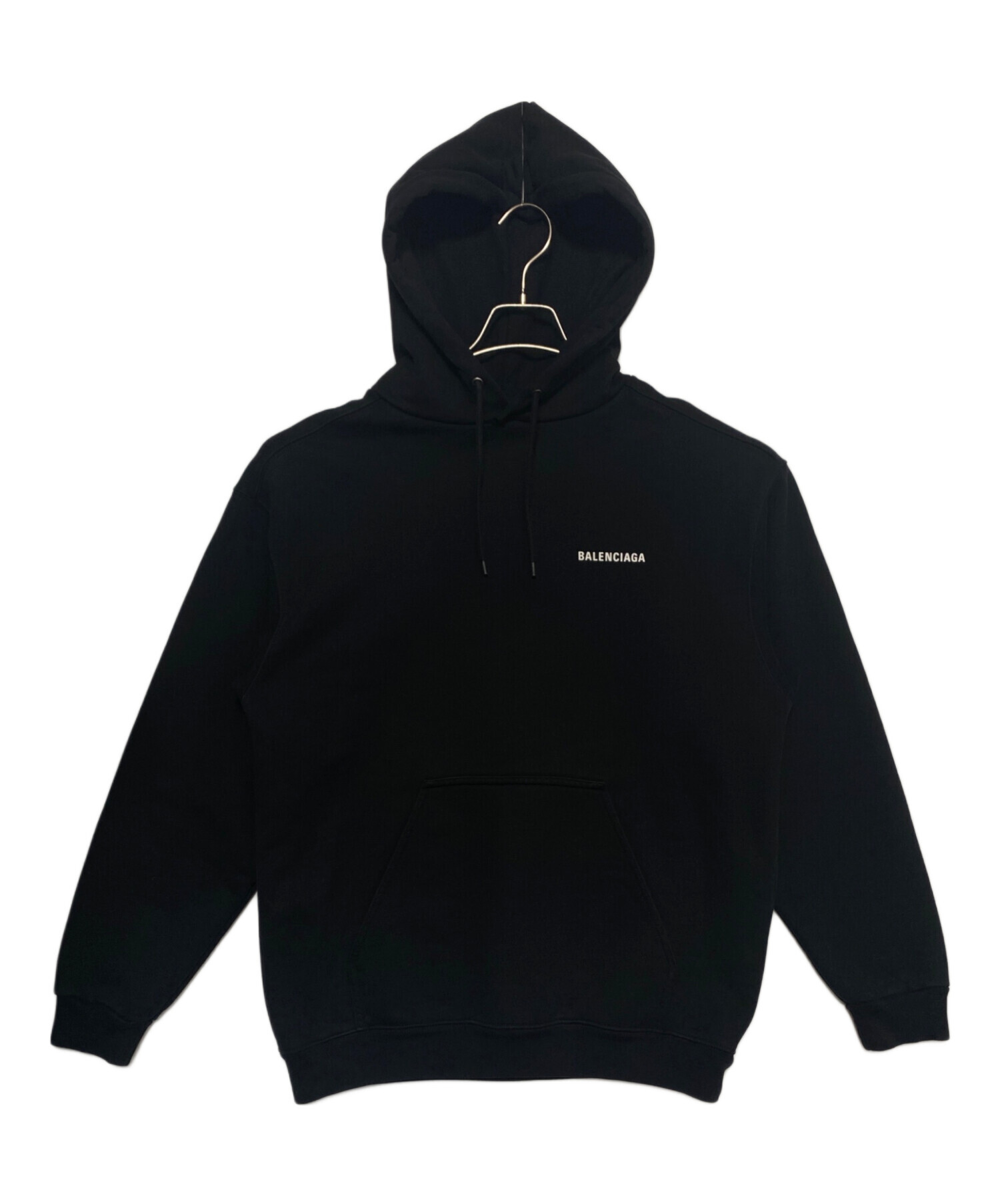 中古・古着通販】BALENCIAGA (バレンシアガ) ロゴパーカー ブラック