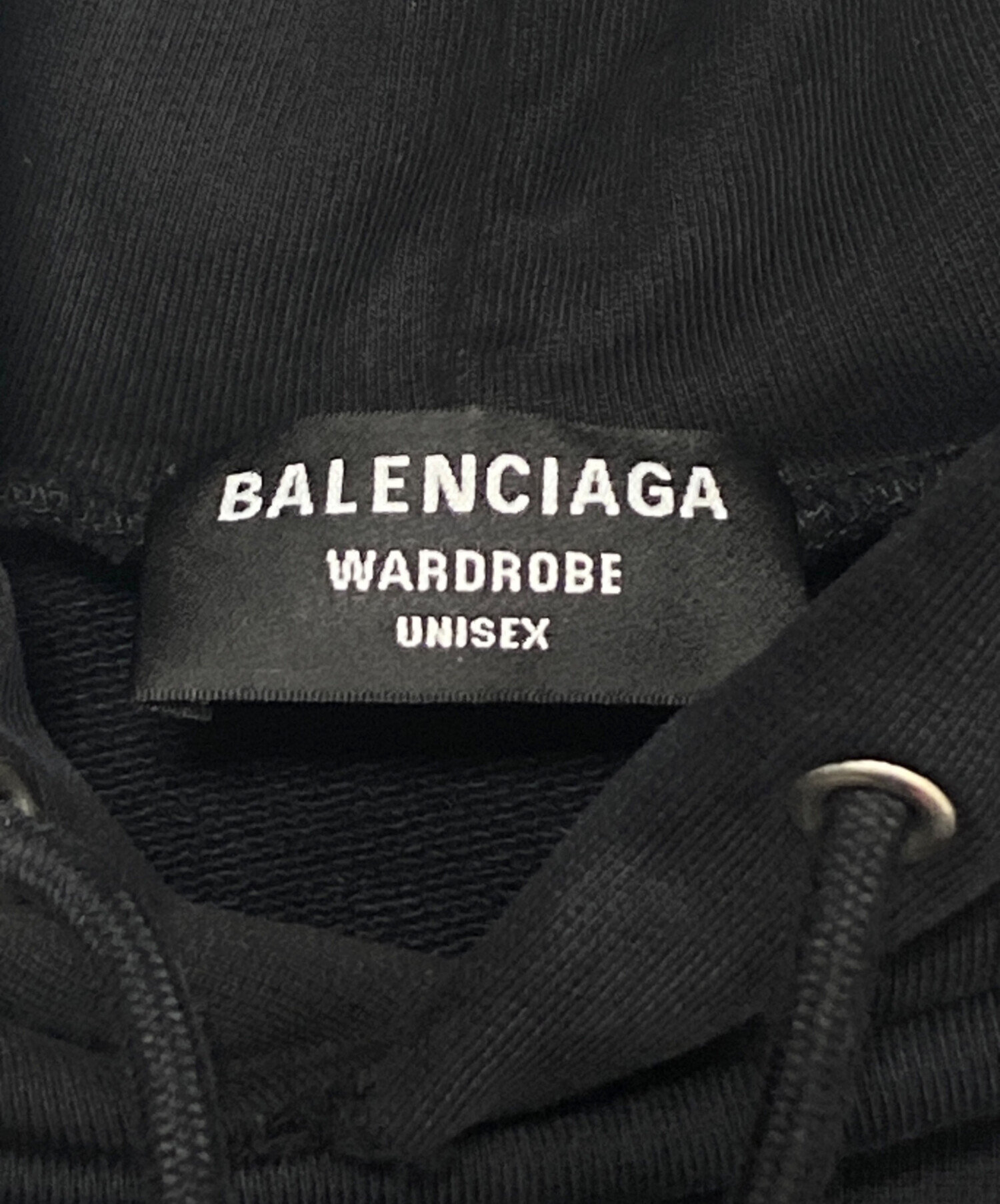 中古・古着通販】BALENCIAGA (バレンシアガ) ロゴパーカー ブラック