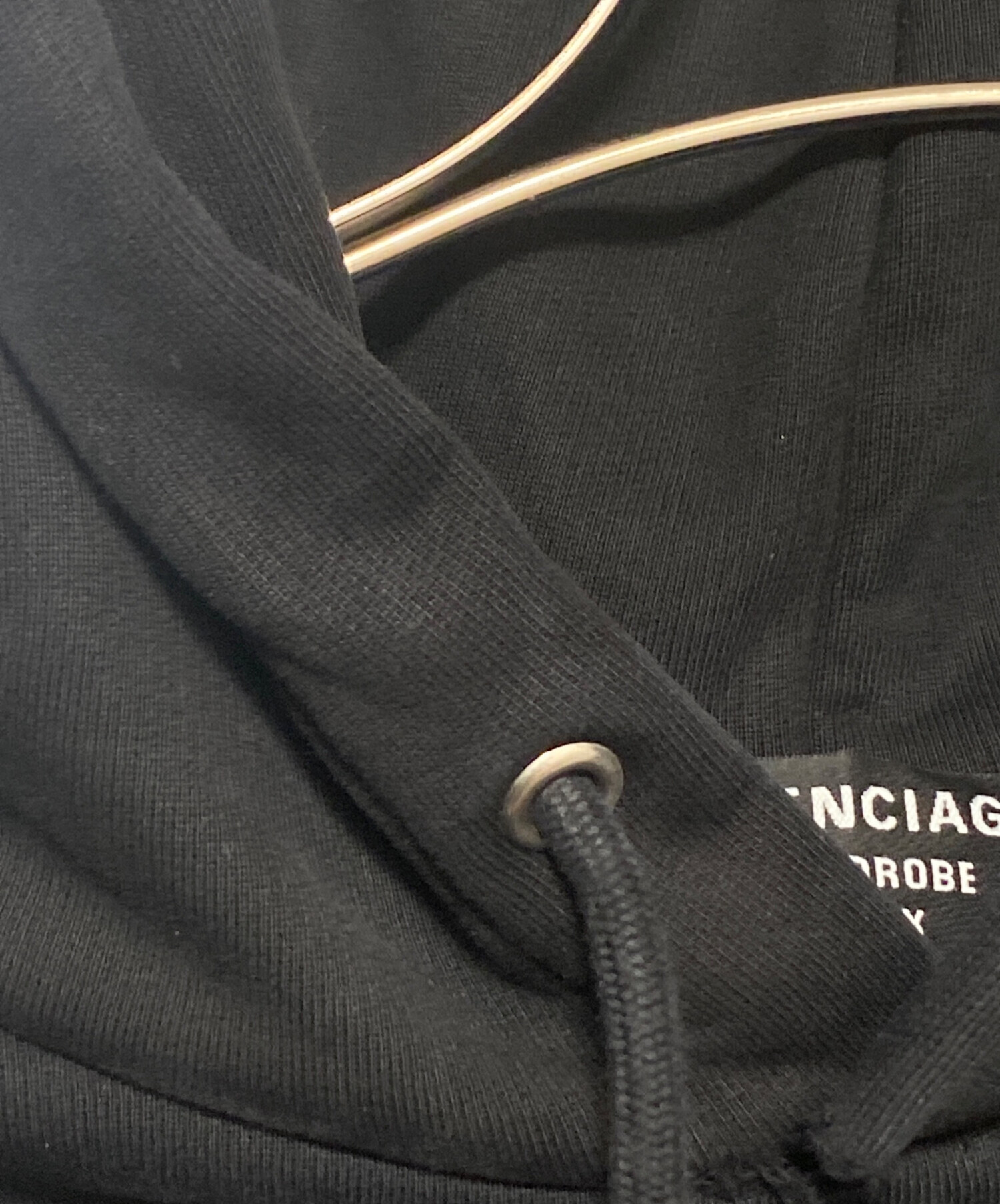 中古・古着通販】BALENCIAGA (バレンシアガ) ロゴパーカー ブラック