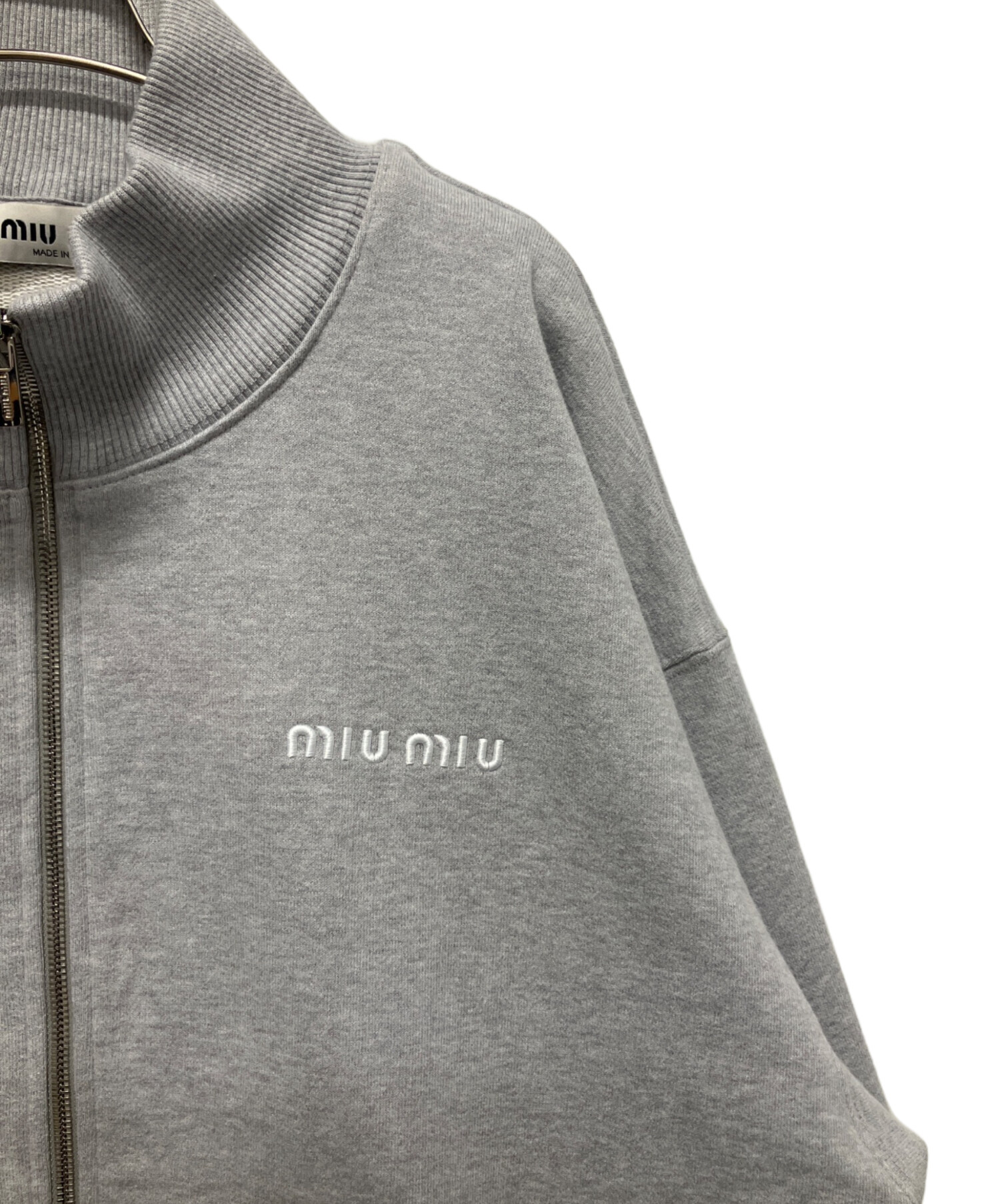 中古・古着通販】MIU MIU (ミュウミュウ) Logo Embroidery Zip Up