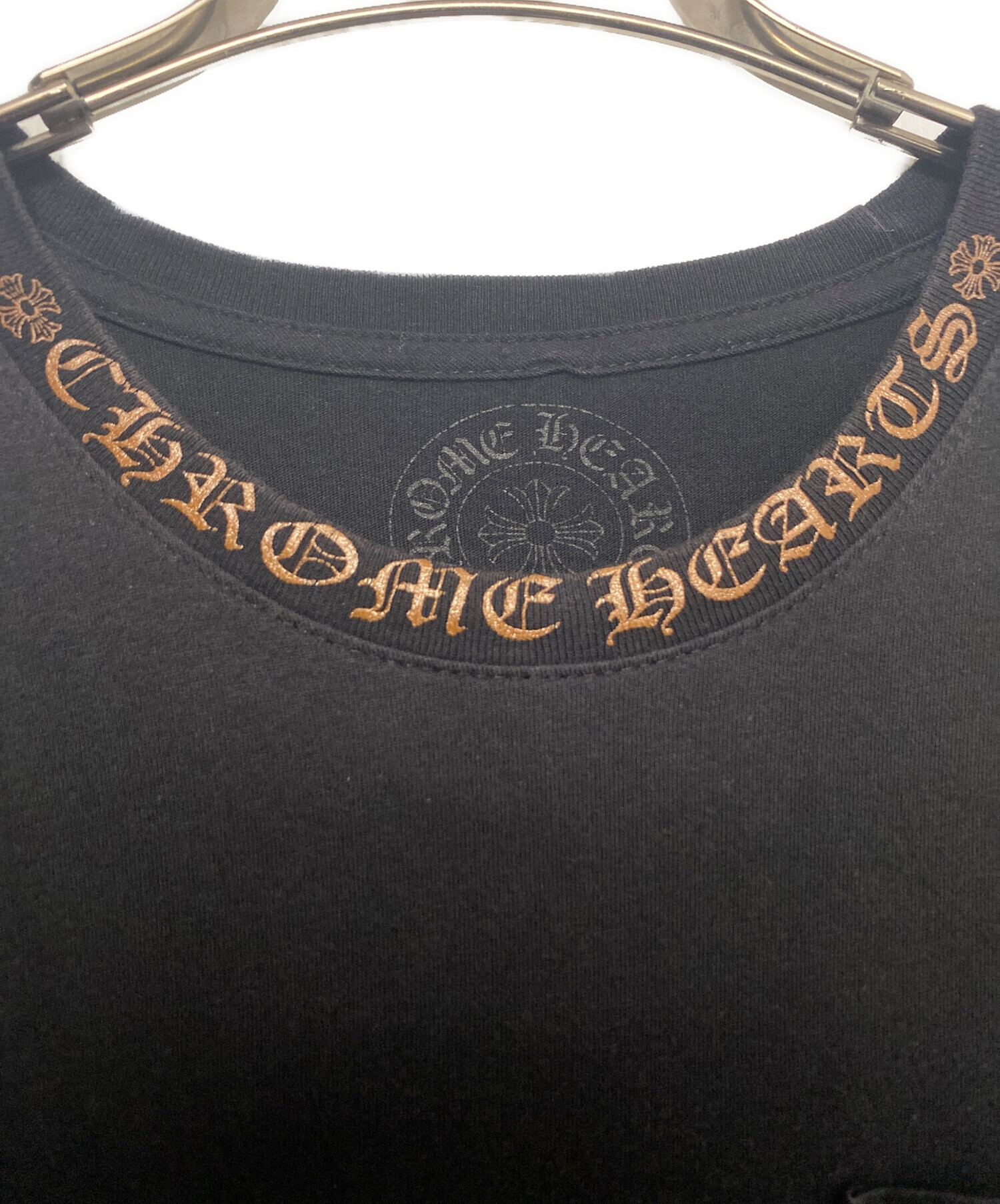 中古・古着通販】CHROME HEARTS (クロムハーツ) ネックロゴポケットT