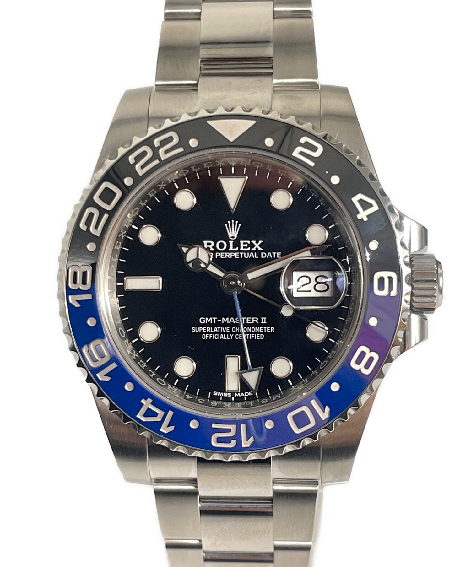 中古・古着通販】ROLEX (ロレックス) GMTマスターⅡ 黒文字盤