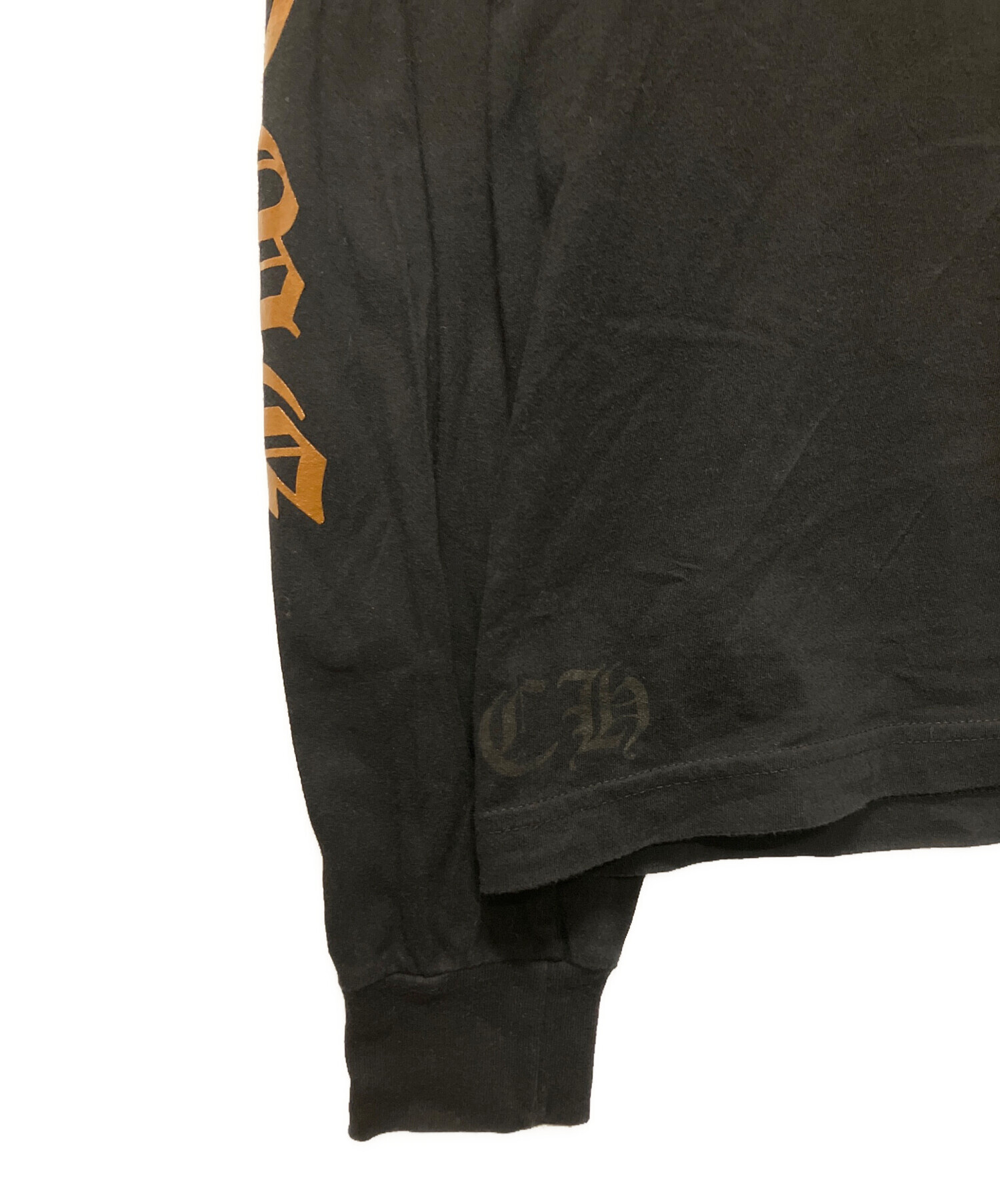 CHROME HEARTS ブラック ロングスリーブ Tシャツ SIZE 2 中古・古着通販】CHROME HEARTS (クロムハーツ) ネックロゴロング