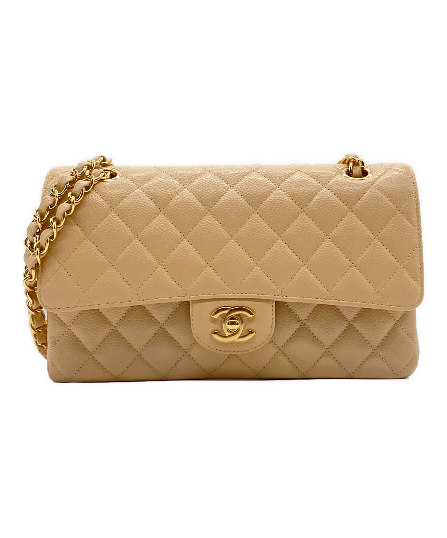 中古・古着通販】CHANEL (シャネル) Wフラップチェーンショルダー