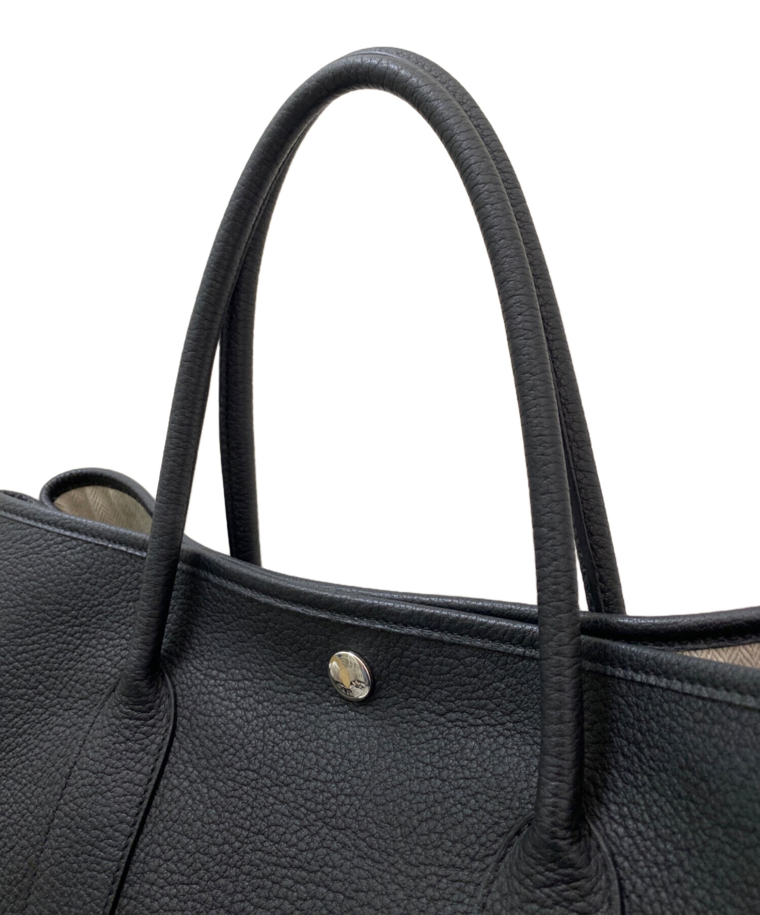 中古・古着通販】HERMES (エルメス) ガーデンパーティPM ブラック