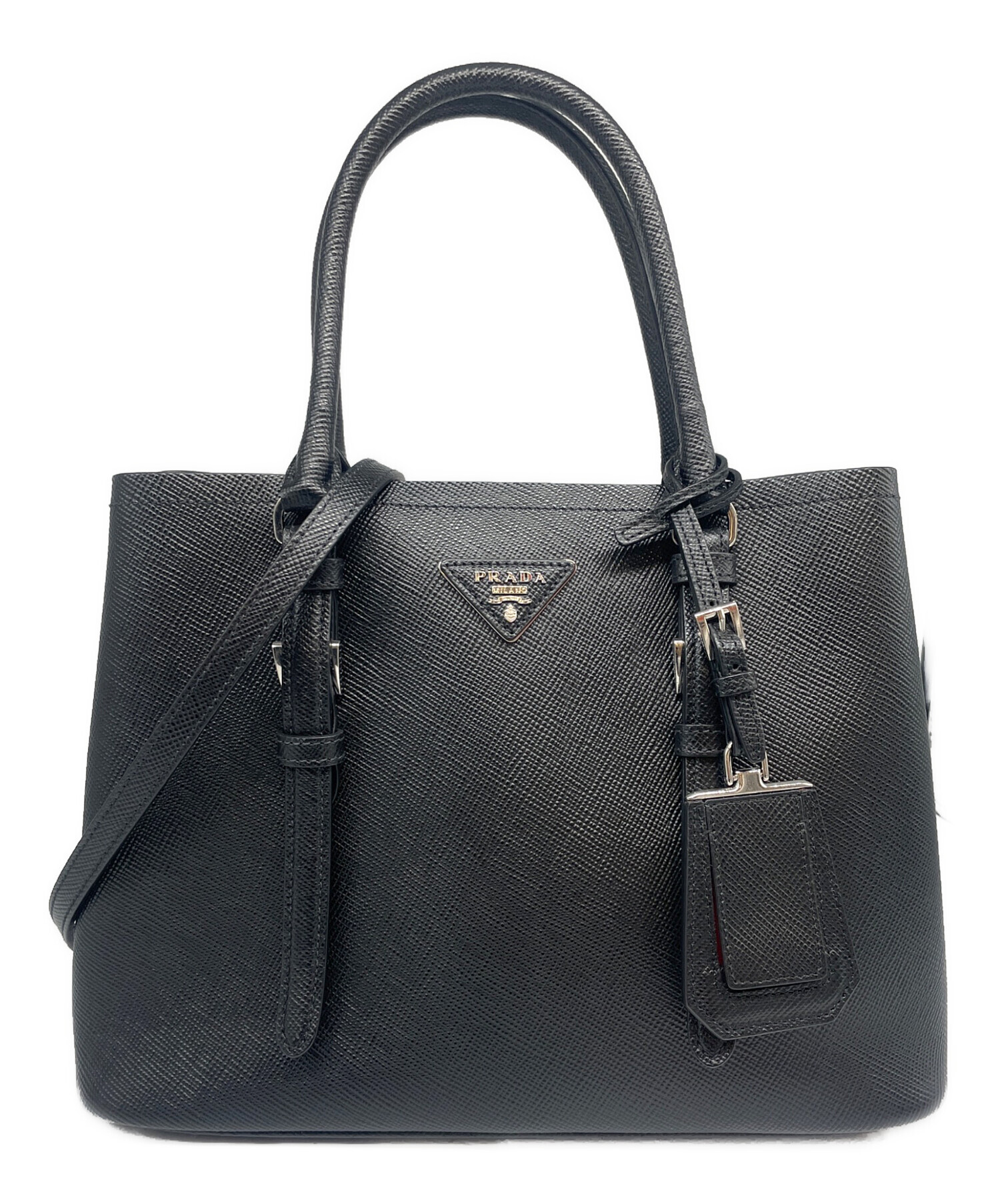 ふうママ　プラダ　PRADA ハンドバッグ　2way 中古・古着通販】PRADA (プラダ) 2WAY ショルダーバッグ ブラック