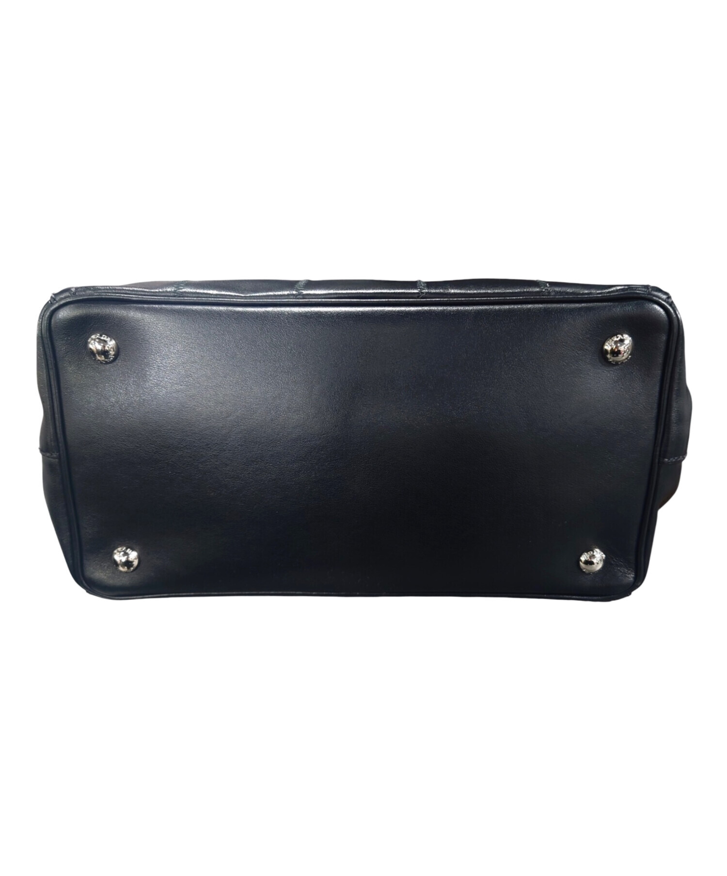 中古・古着通販】PRADA (プラダ) カナバレザートートバッグ ブラック 