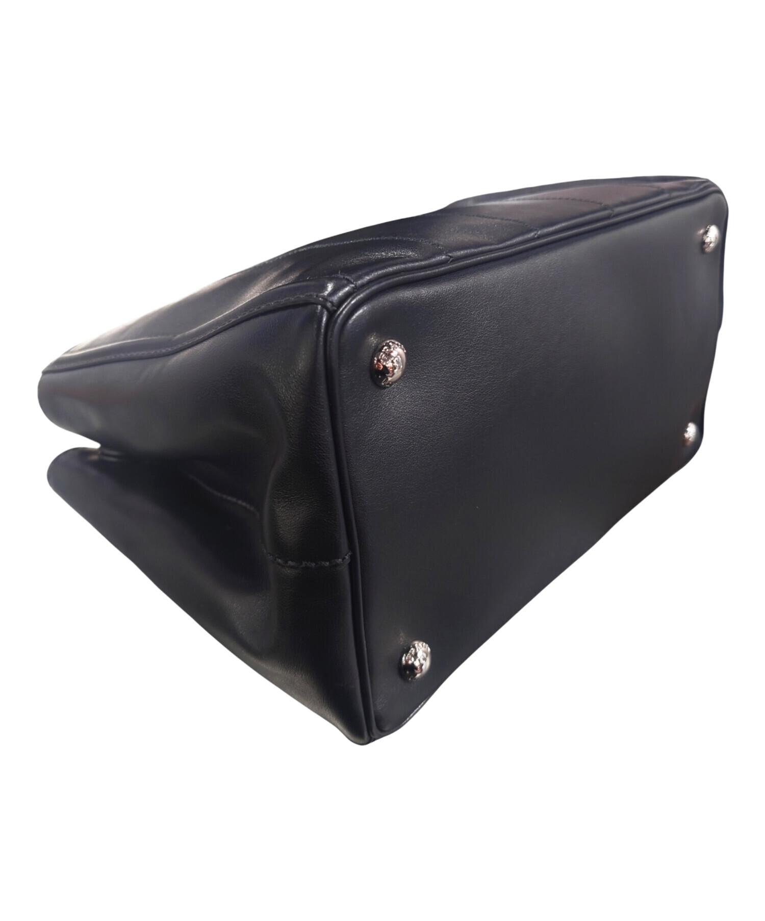 中古・古着通販】PRADA (プラダ) カナバレザートートバッグ ブラック 