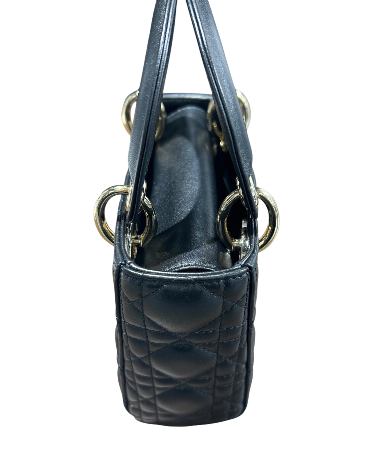 ☆Dior クリスチャンディオール リスパール サテン ハンドバッグ 中古・古着通販】Christian Dior (クリスチャン ディオール) レディ