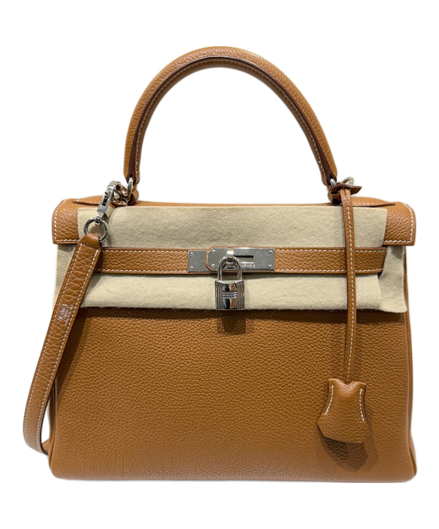 中古・古着通販】HERMES (エルメス) ケリー28 内縫い/トゴ/ゴールド