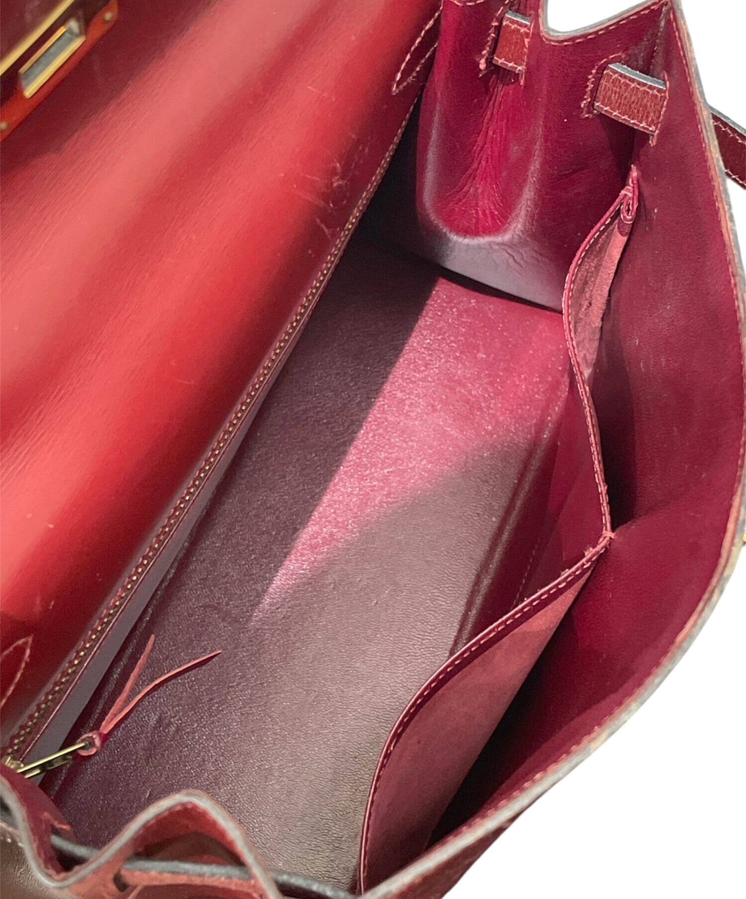 中古・古着通販】HERMES (エルメス) ケリー28 外縫い/ボックスカーフ