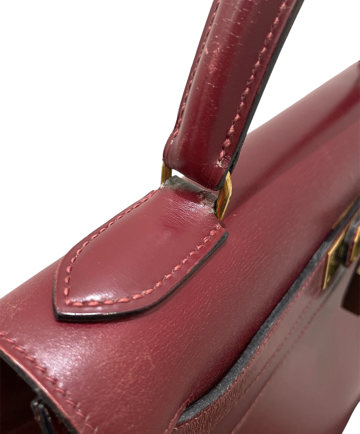 中古・古着通販】HERMES (エルメス) ケリー28 外縫い/ボックスカーフ
