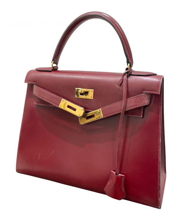 中古・古着通販】HERMES (エルメス) ケリー28 外縫い/ボックスカーフ