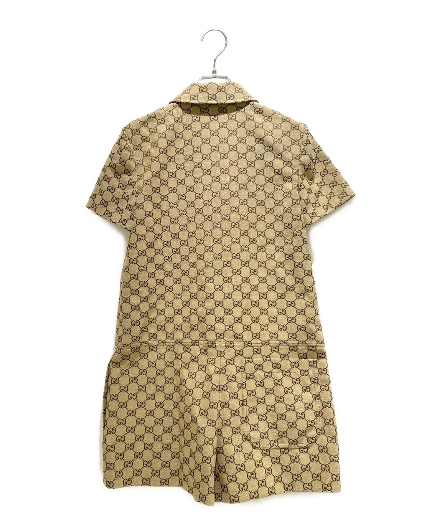 中古・古着通販】GUCCI (グッチ) GGスープリーム キャンバスサロペット
