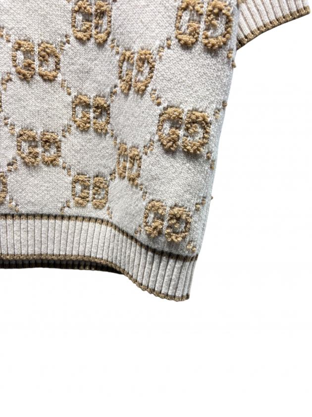 中古・古着通販】GUCCI (グッチ) GGロゴショートスリーブニット/770059