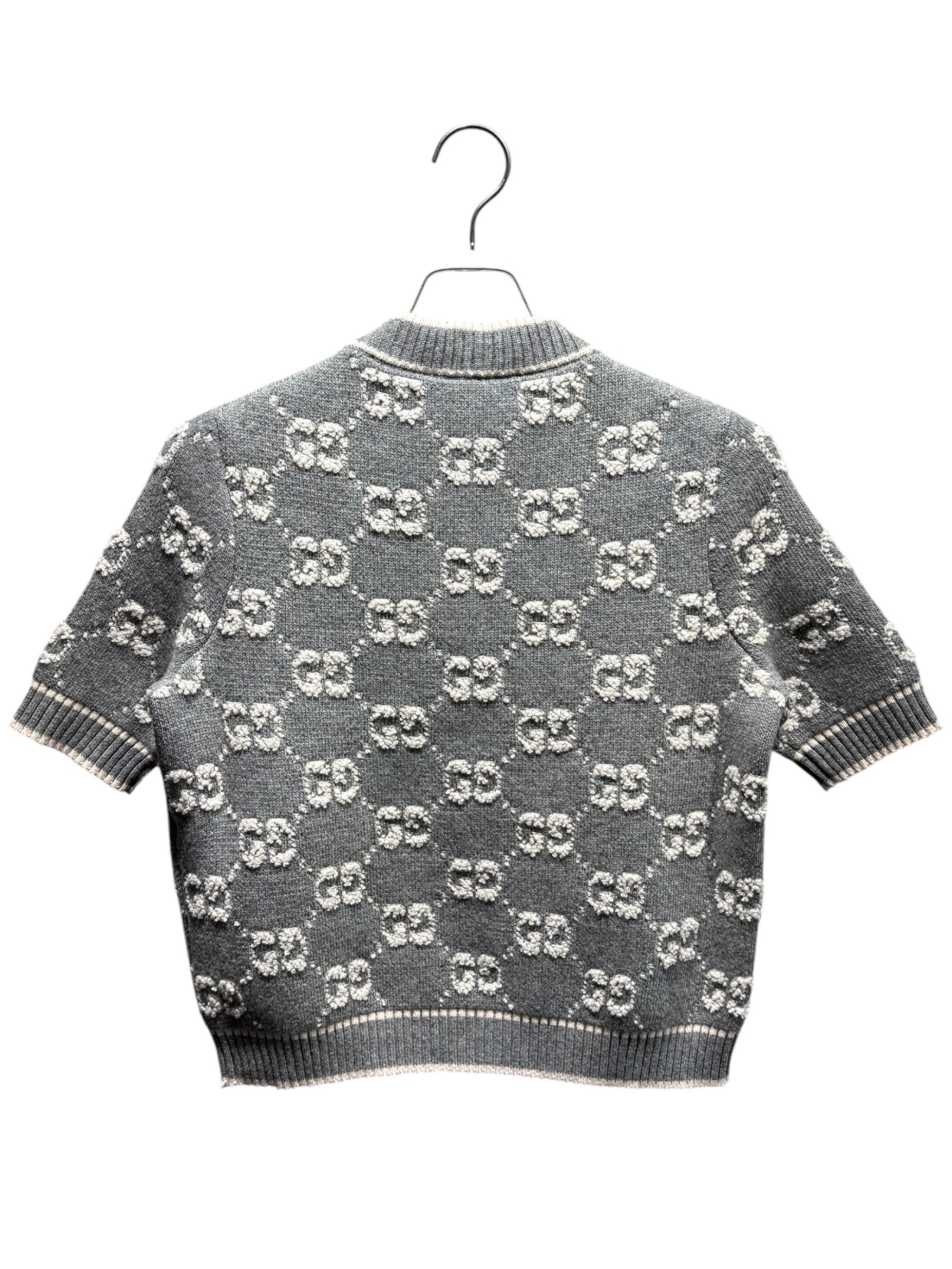 中古・古着通販】GUCCI (グッチ) ショートスリーブGGロゴニット/770059