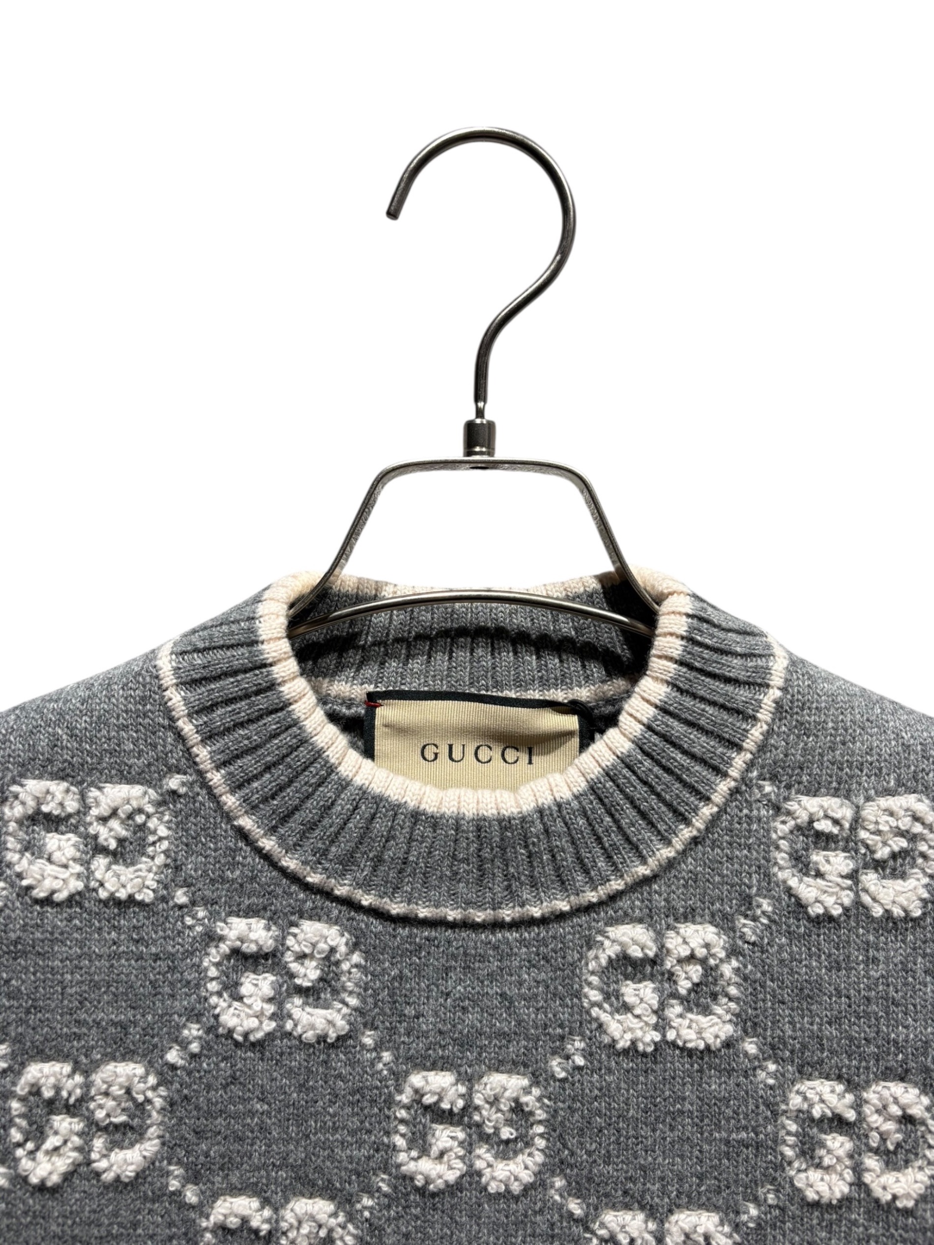 中古・古着通販】GUCCI (グッチ) ショートスリーブGGロゴニット/770059