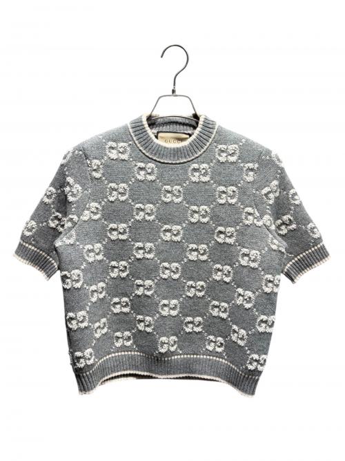 中古・古着通販】GUCCI (グッチ) ショートスリーブGGロゴニット/770059