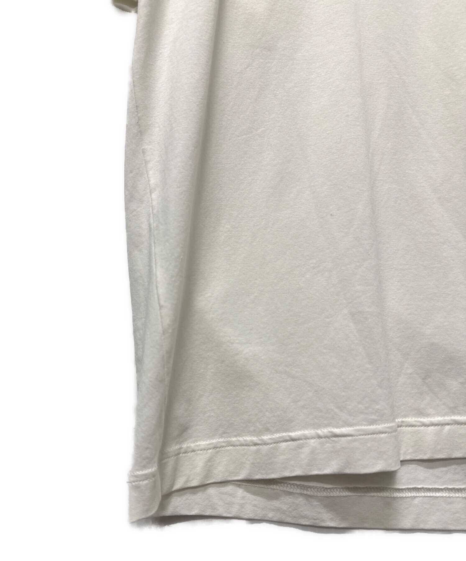 中古・古着通販】PRADA (プラダ) ナイロン切り替えTシャツ ホワイト