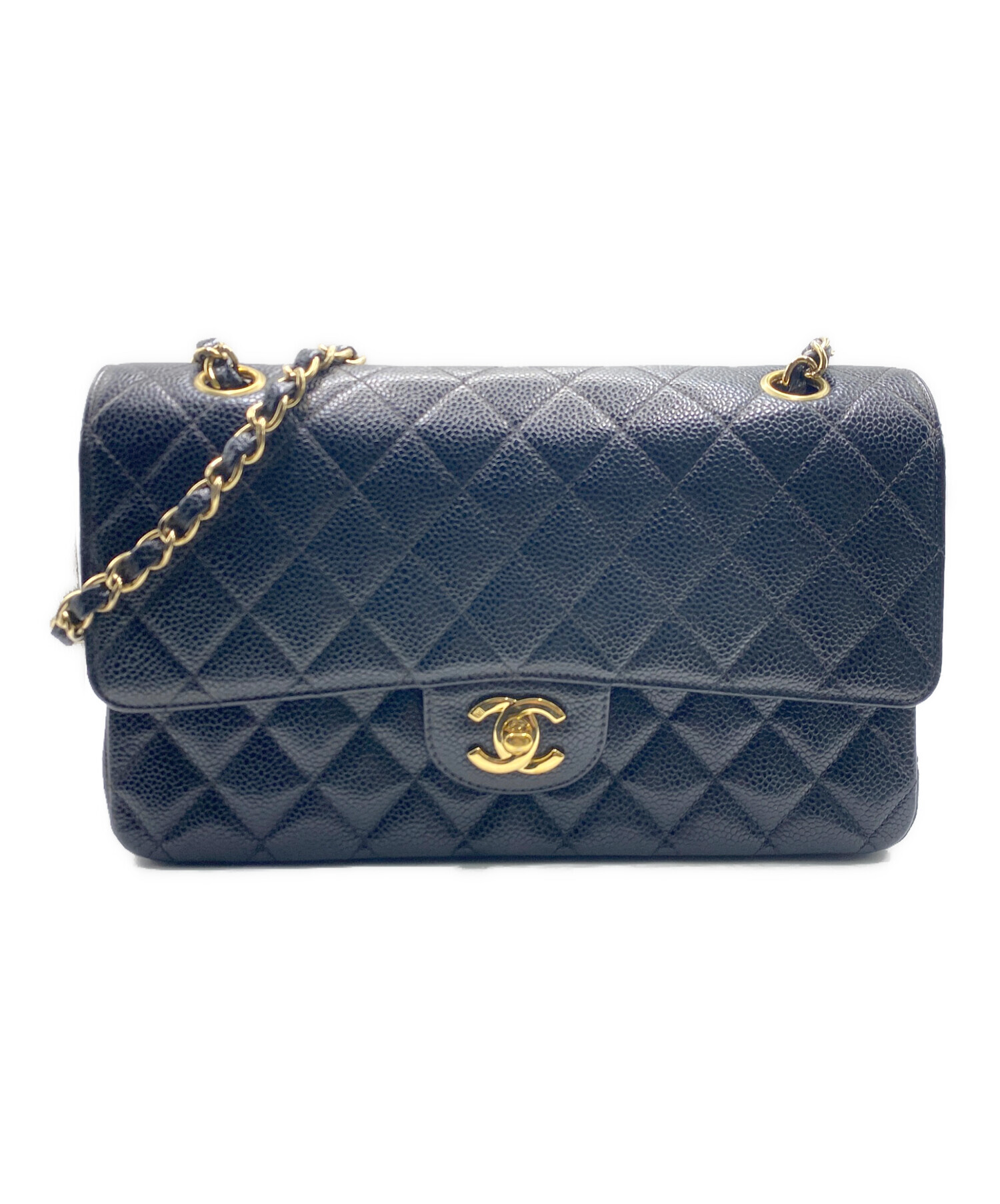 CHANEL シャネル ショルダーバッグ - 青 【古着】【中古】 中古・古着通販】CHANEL (シャネル) ミニマトラッセチェーンショルダー