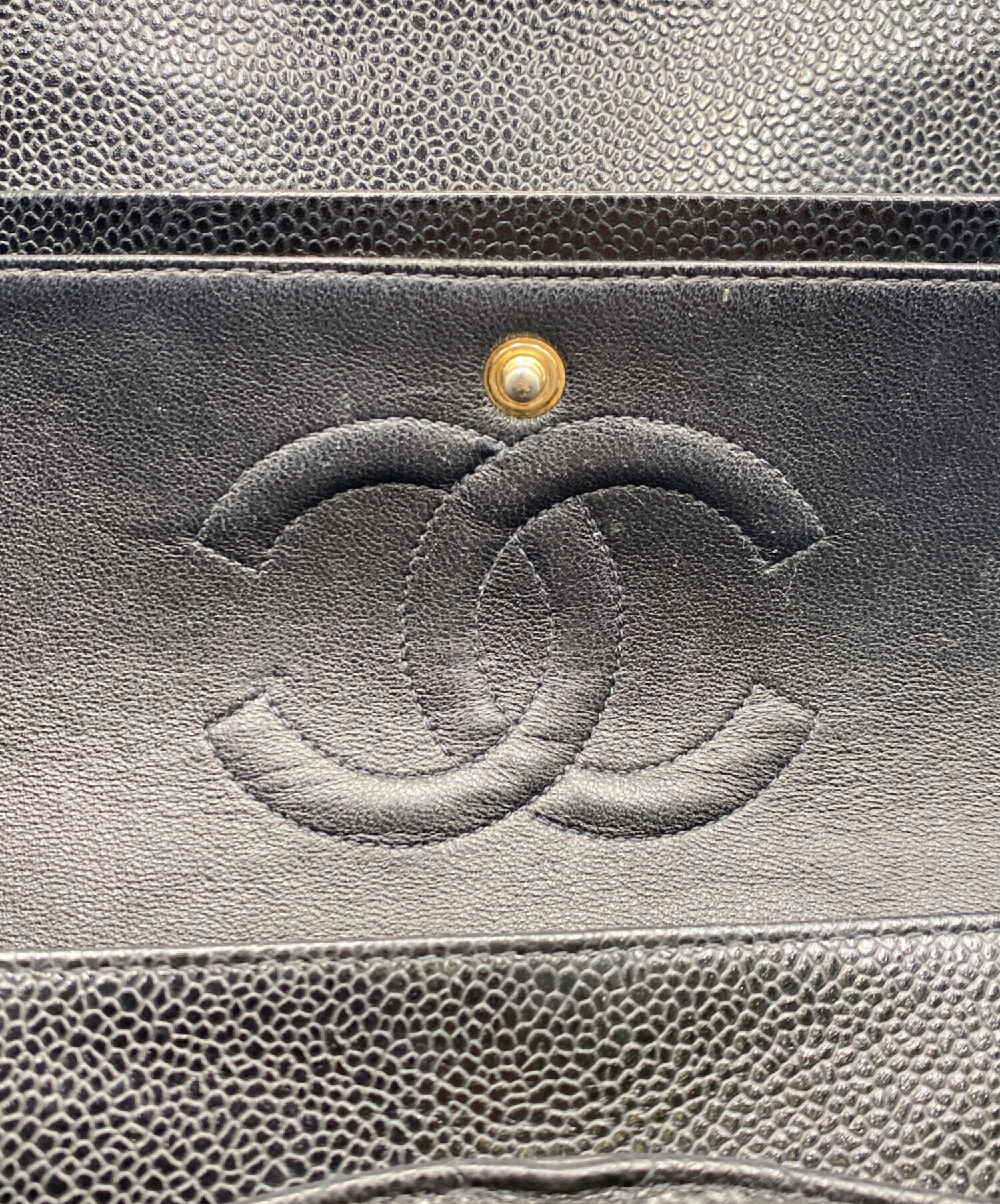 中古・古着通販】CHANEL (シャネル) Wフラップチェーンショルダー
