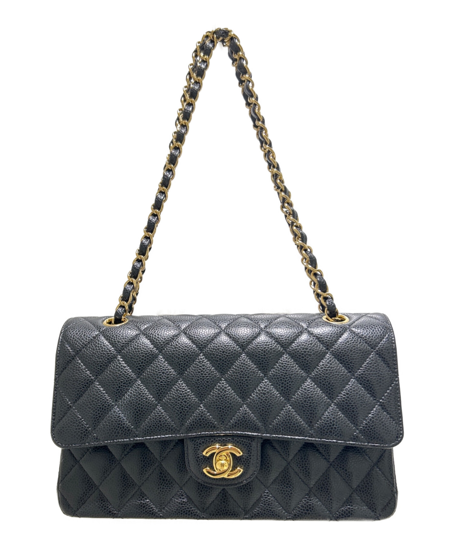 断捨離 CHANEL シャネル ショルダーバッグ 中古・古着通販】CHANEL (シャネル) Matelassé 25 Double Flap Chain