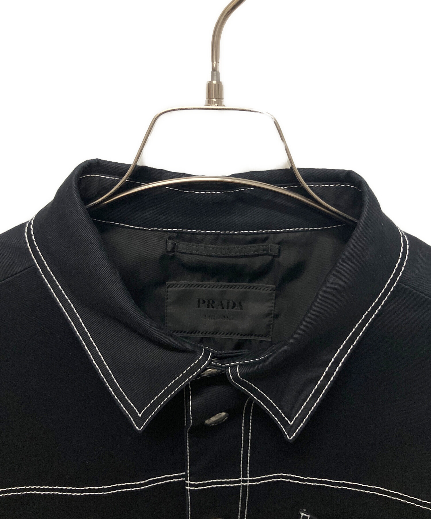 中古・古着通販】PRADA (プラダ) トライアングルロゴシャツジャケット