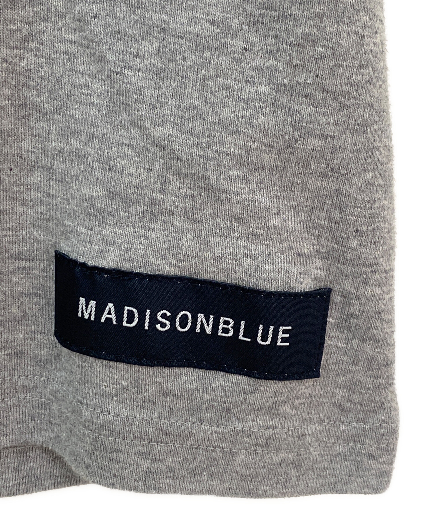 Madison Blue グレー　トレーナー 中古・古着通販】MADISON BLUE (マディソンブルー) BASIC CREW NEC