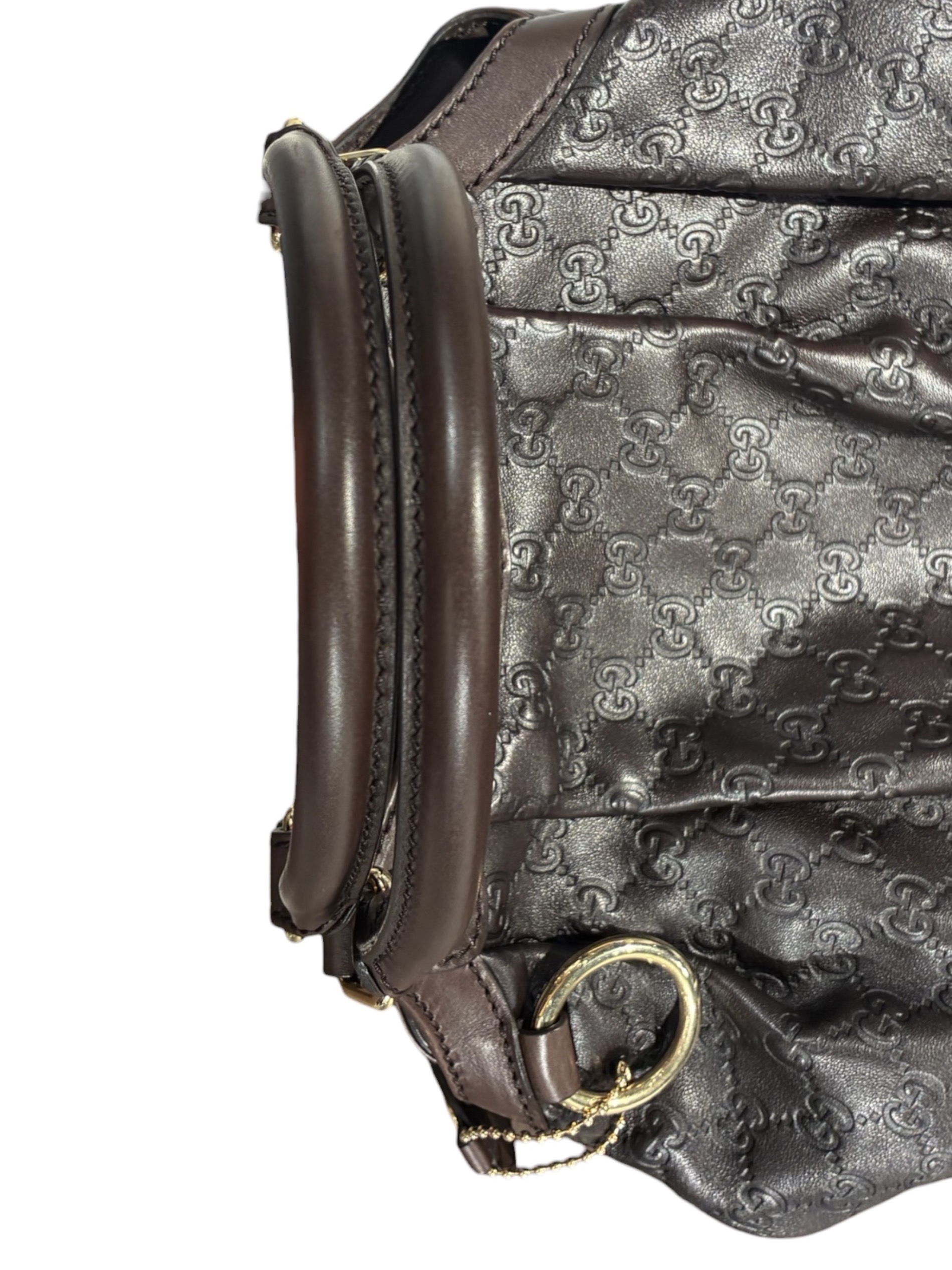 中古・古着通販】GUCCI (グッチ) ハンドバッグ/211944 ブラウン サイズ
