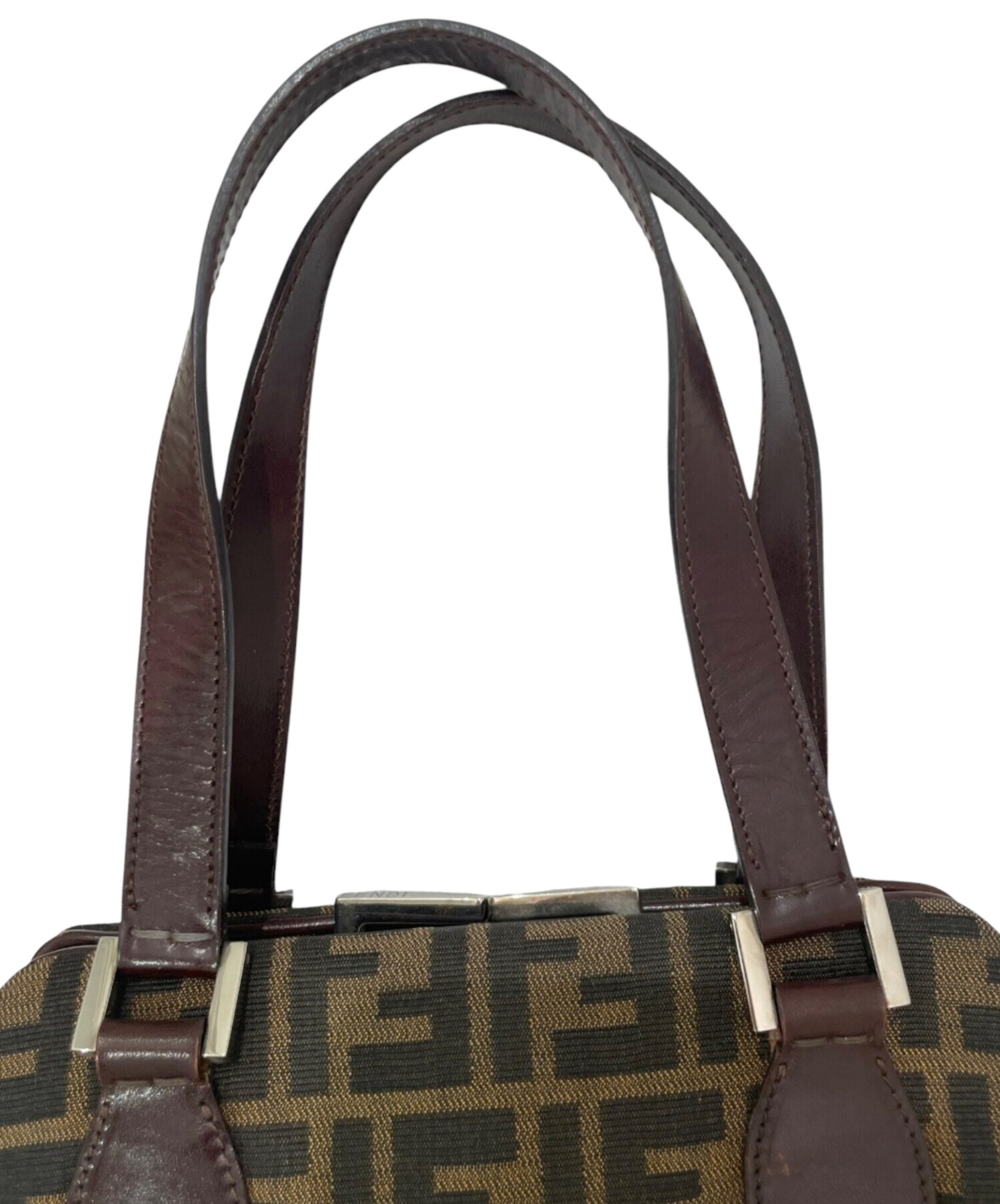 中古・古着通販】FENDI (フェンディ) ズッカ柄ハンドバッグ ブラウン
