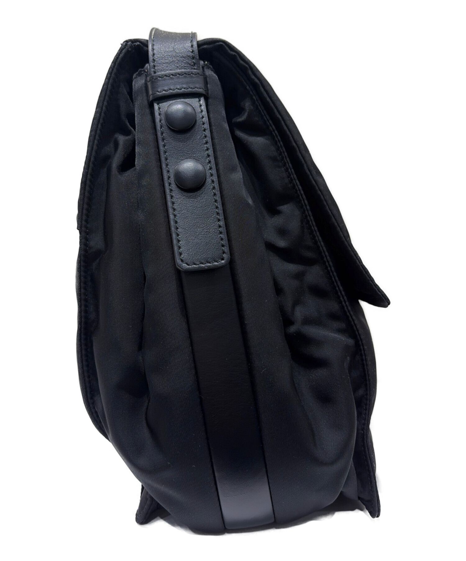 中古・古着通販】PRADA (プラダ) ナイロンショルダーバッグ ブラック