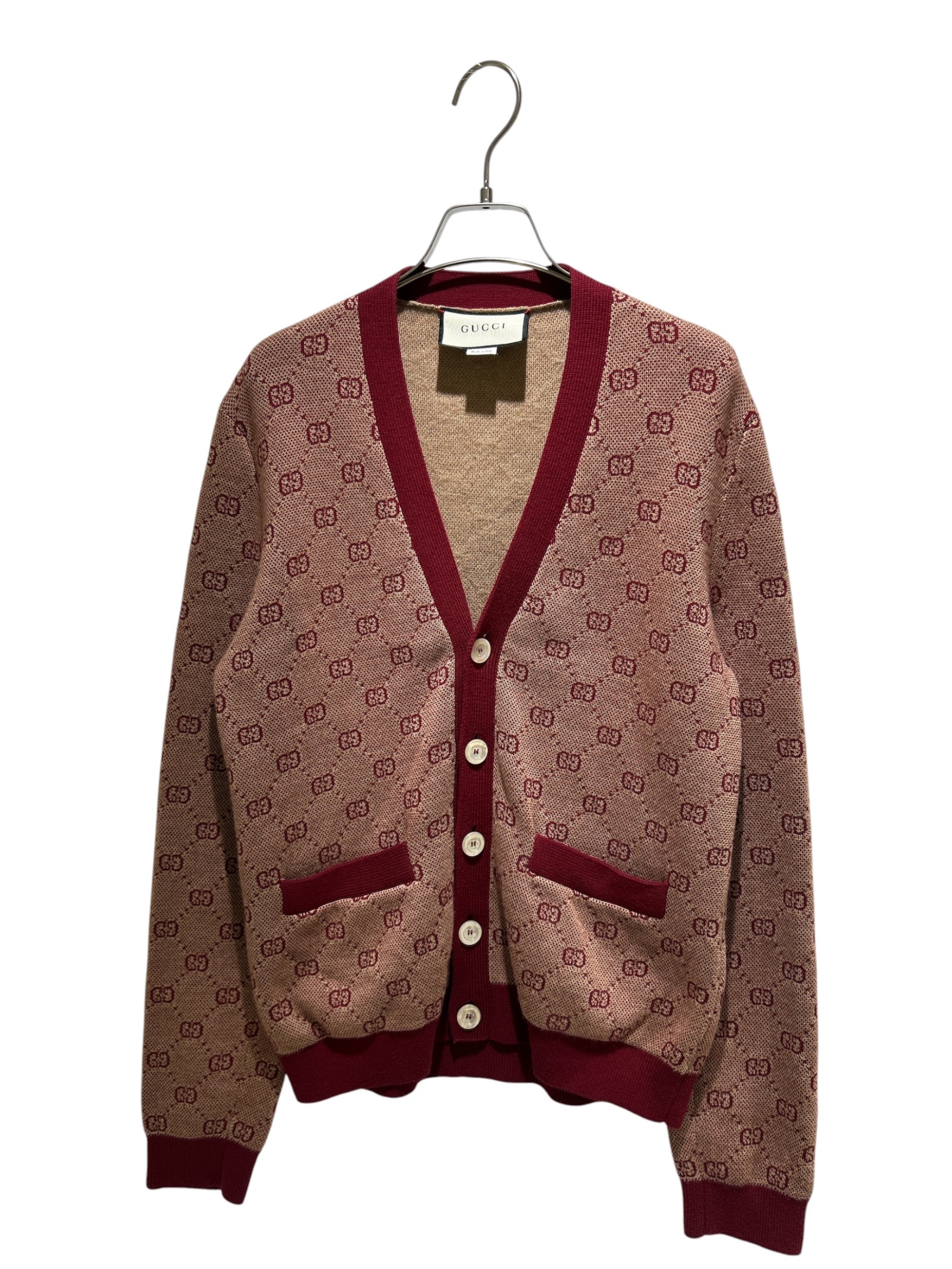 GUCCI ウェブ付き ウールブレンドニット カーディガン 中古・古着通販】GUCCI (グッチ) GG Cardigan/GGカーディガン/572631