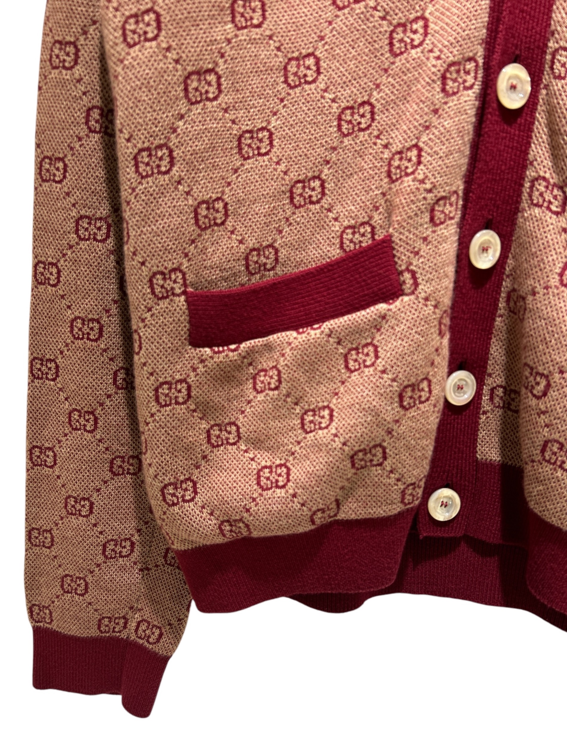 GUCCI タイガー インタルシア ウール ジップ カーディガン 定価21万円 中古・古着通販】GUCCI (グッチ) GG Cardigan/GGカーディガン/572631