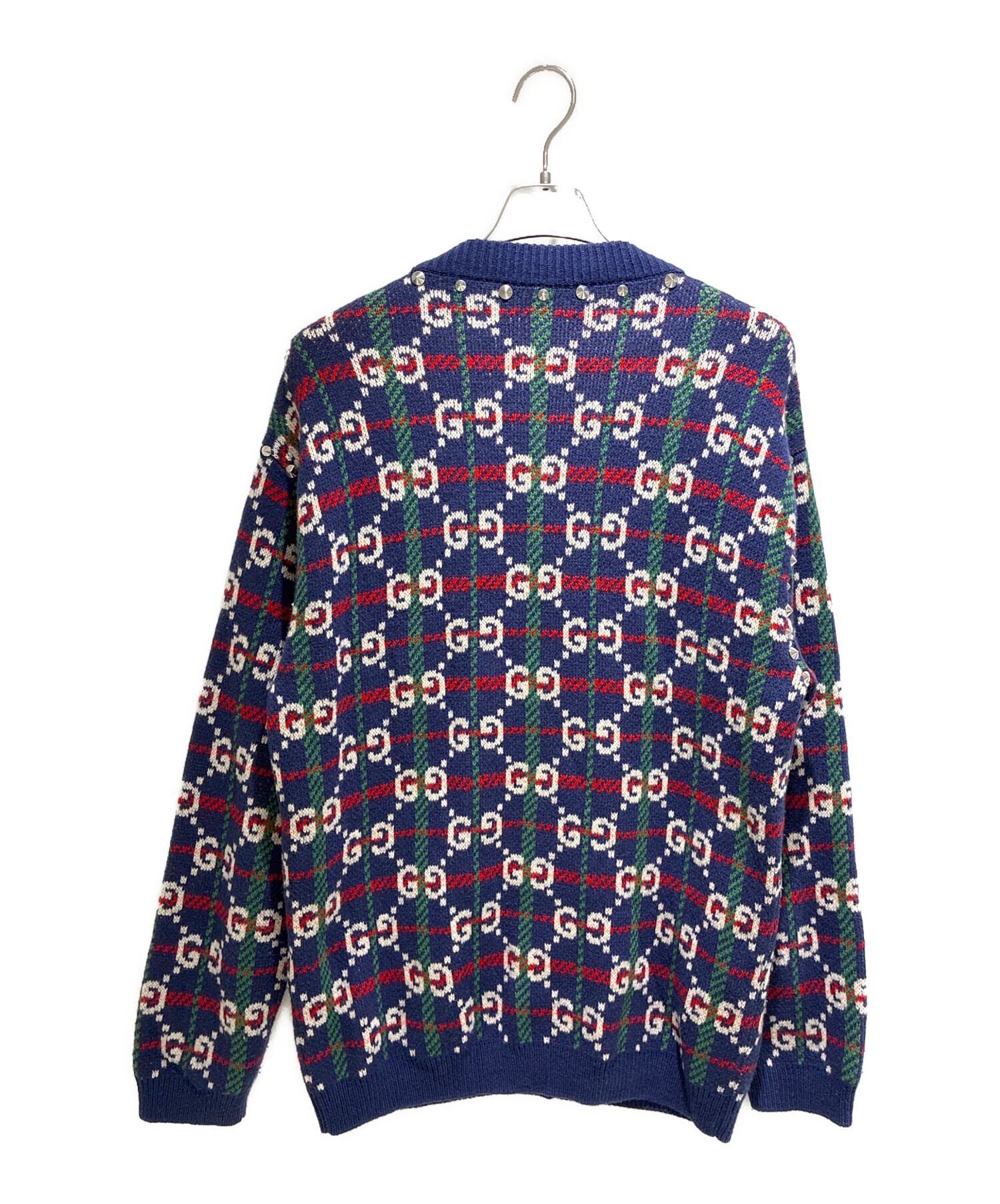 中古・古着通販】GUCCI (グッチ) GG Studs Cardigan/GGスタッズ